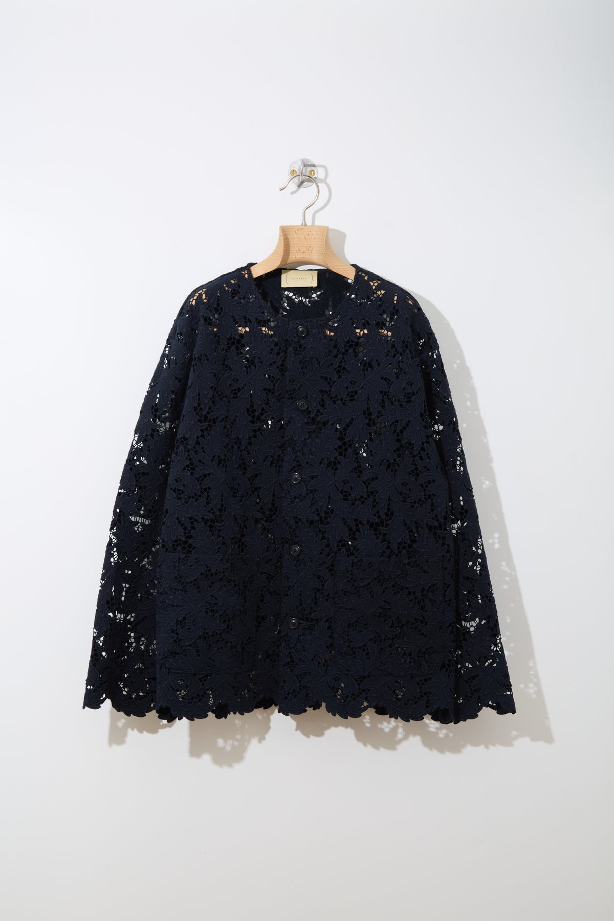 Feather Lace Blouson 〈NAVY〉