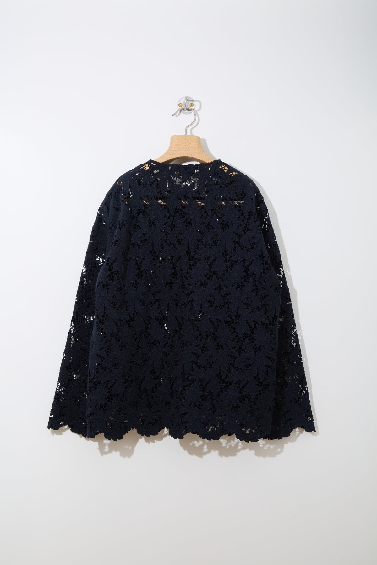 Feather Lace Blouson 〈NAVY〉