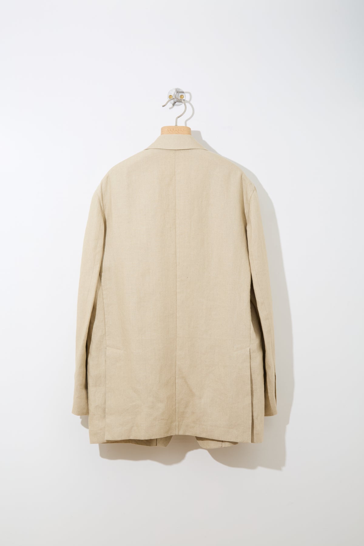 Linen Unstructured Tailored Jacket 〈BEIGE〉