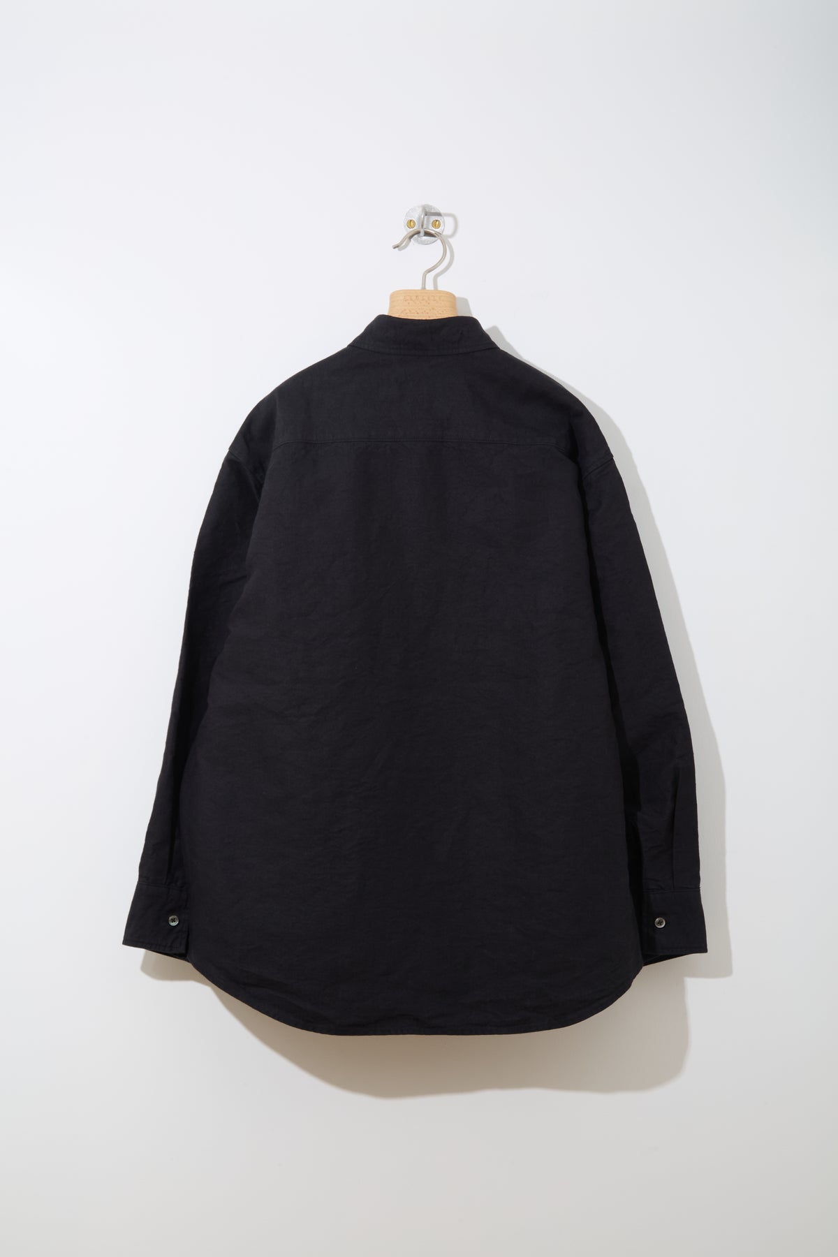 Linen Washi Shirt Blouson 〈BLACK〉
