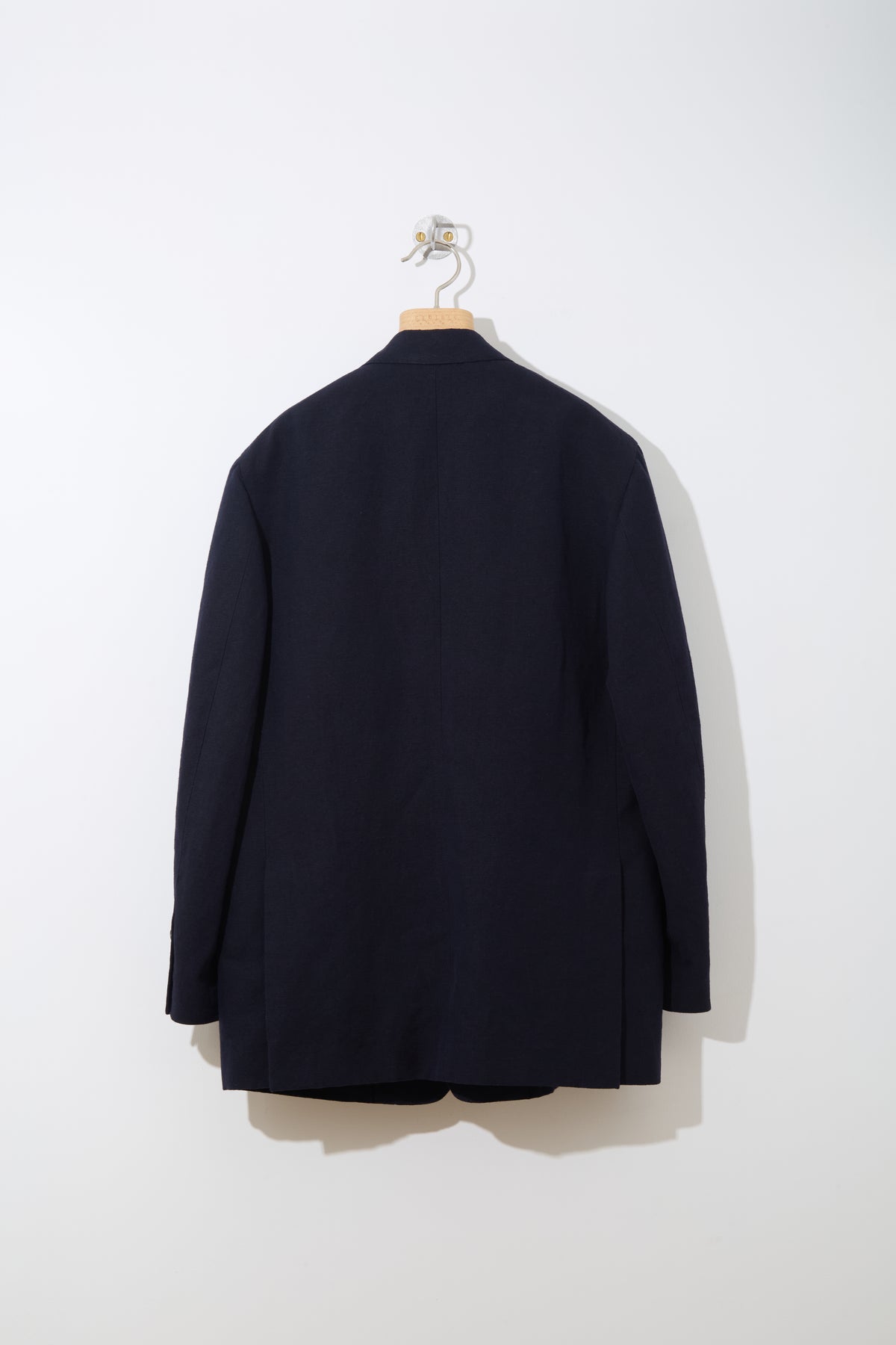 Soft Linen Unstructured Tailored Jacket  〈NAVY〉