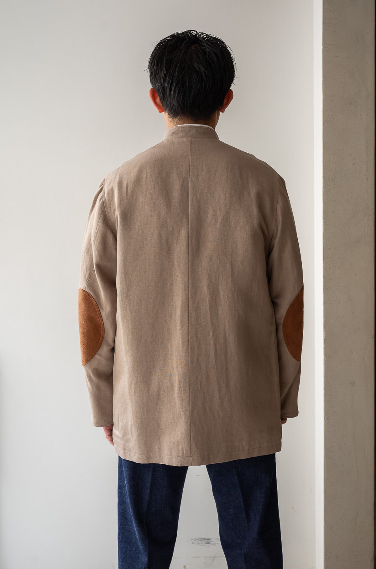 Silk Linen Forestiere Jacket 〈MARON〉