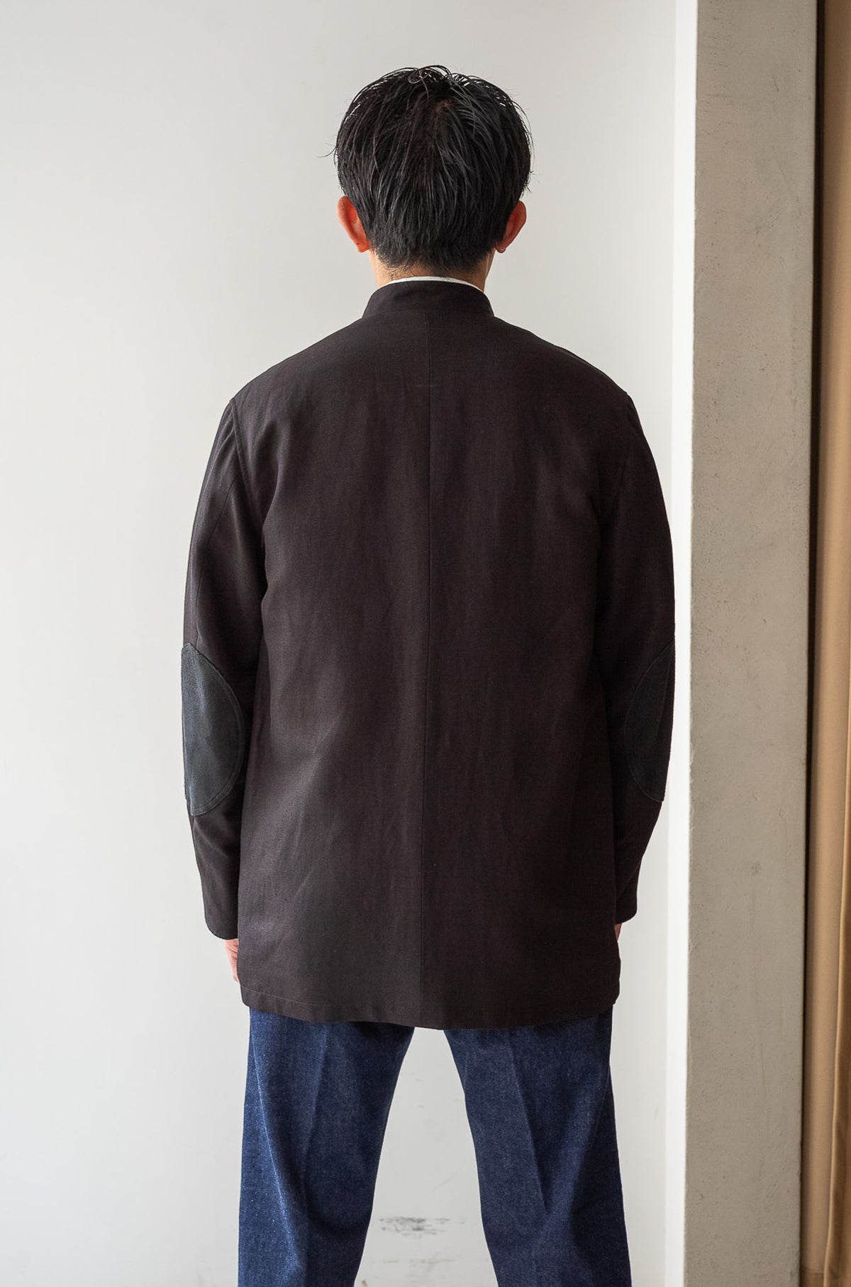 Silk Linen Forestiere Jacket 〔NOIR〕