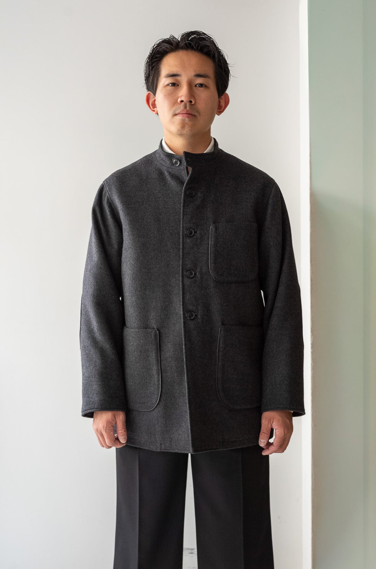 Wool Flannel Forestiere Jacket 〈GRAY〉