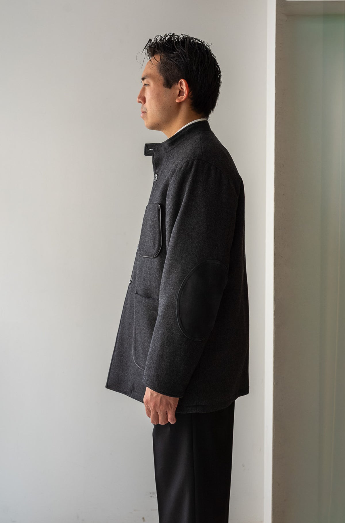 Wool Flannel Forestiere Jacket 〈GRAY〉