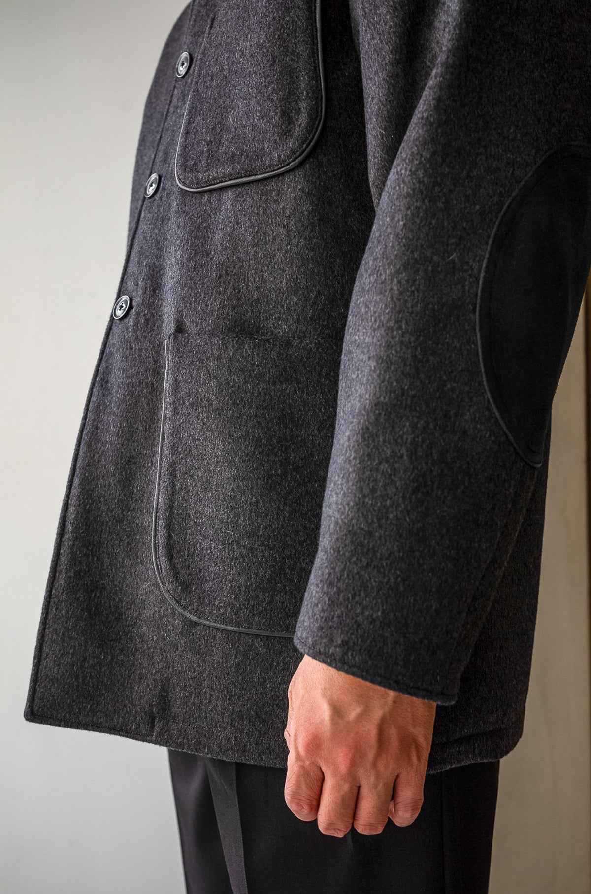 Wool Flannel Forestiere Jacket 〈GRAY〉