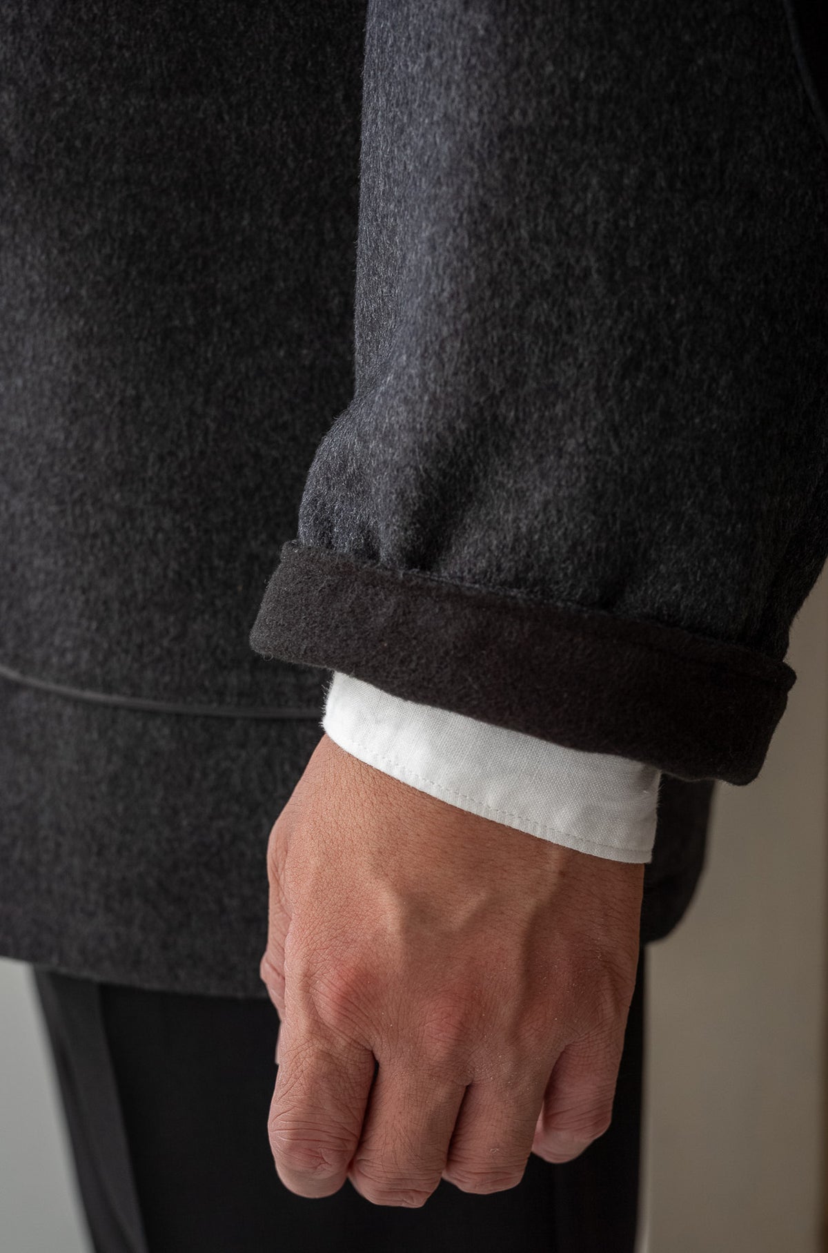 Wool Flannel Forestiere Jacket 〈GRAY〉