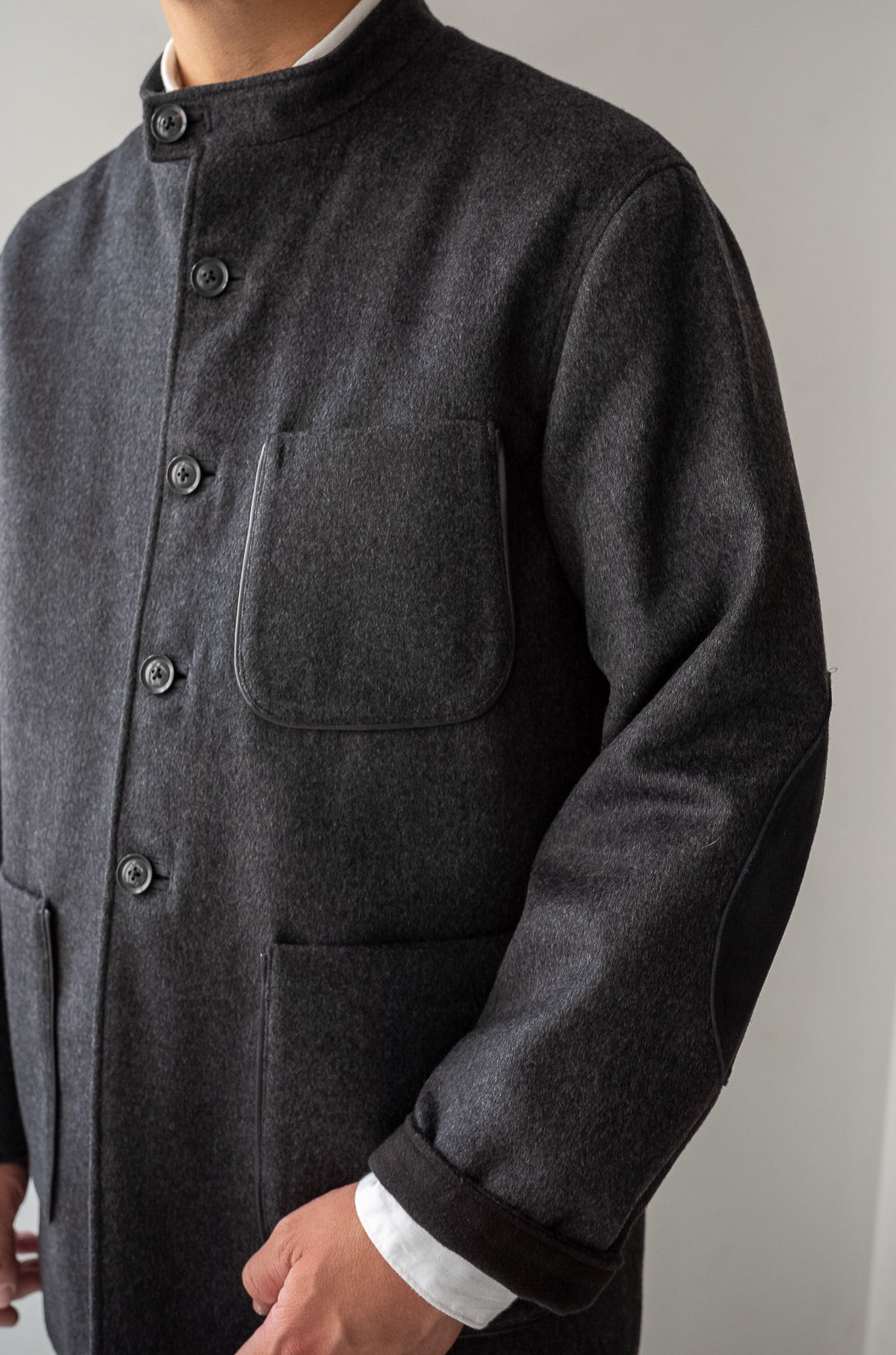 Wool Flannel Forestiere Jacket 〈GRAY〉