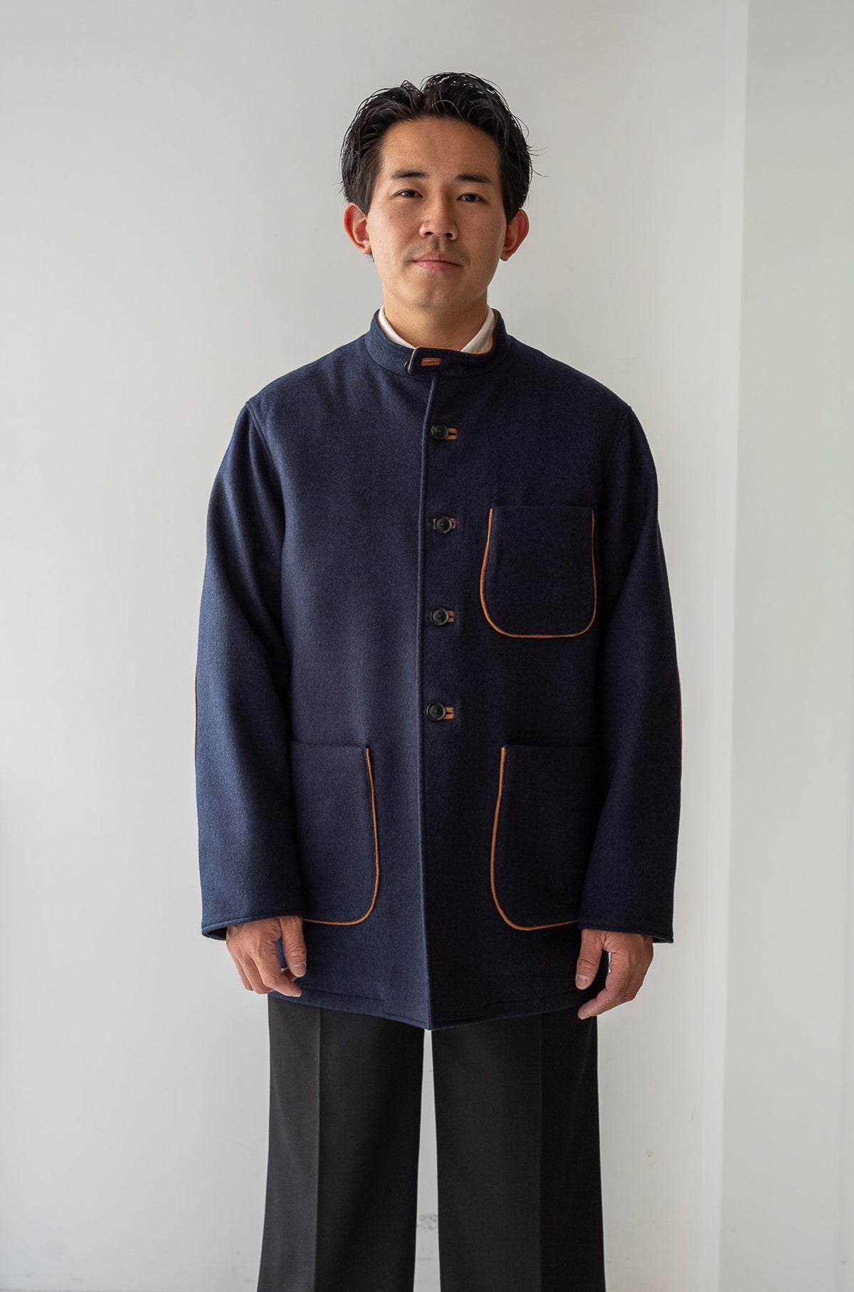 Wool Flannel Forestiere Jacket 〈NAVY〉
