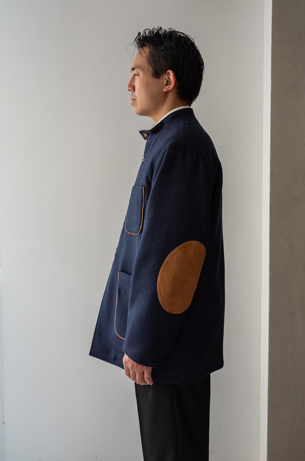 Wool Flannel Forestiere Jacket 〈NAVY〉