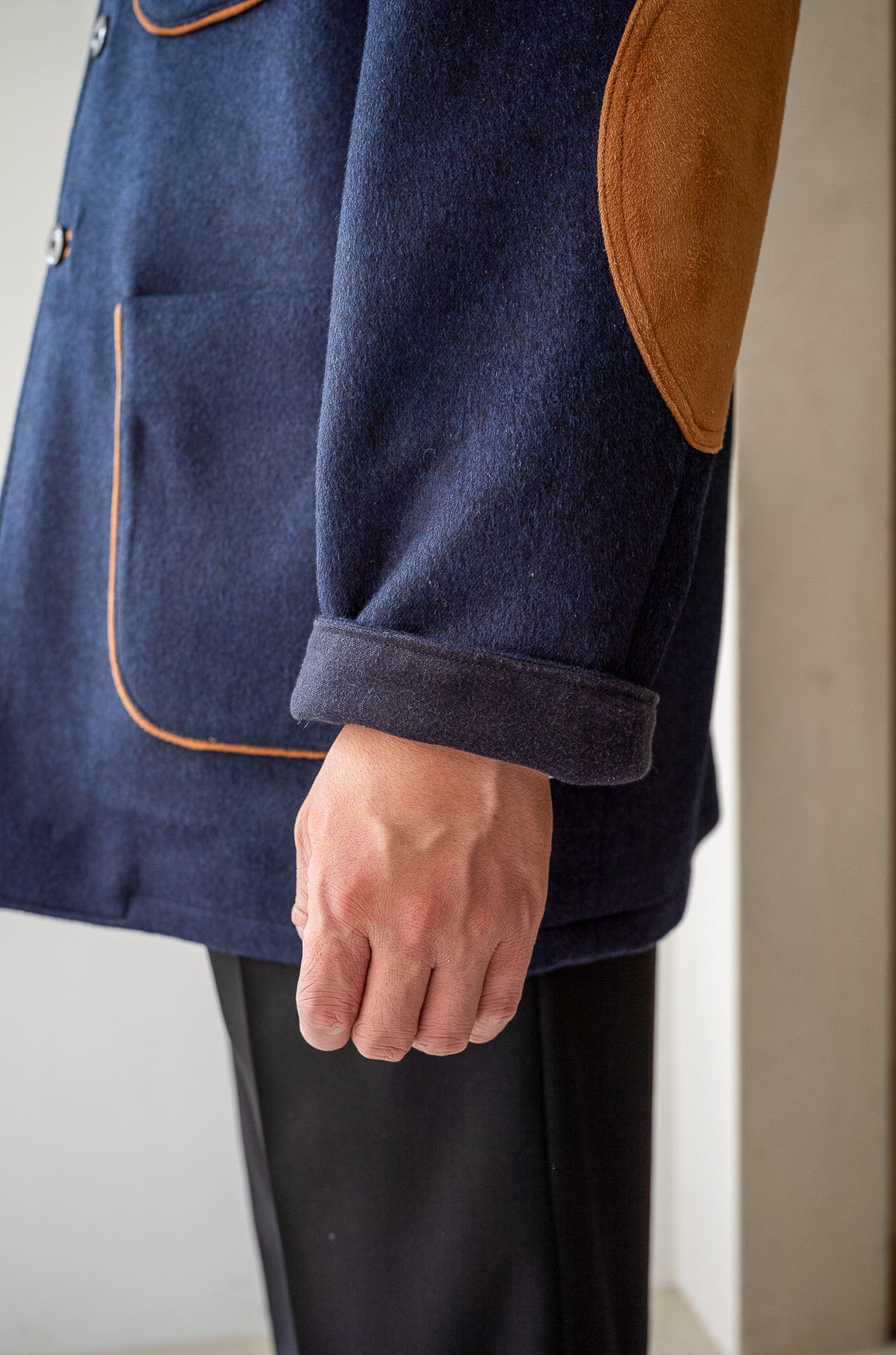 Wool Flannel Forestiere Jacket 〈NAVY〉
