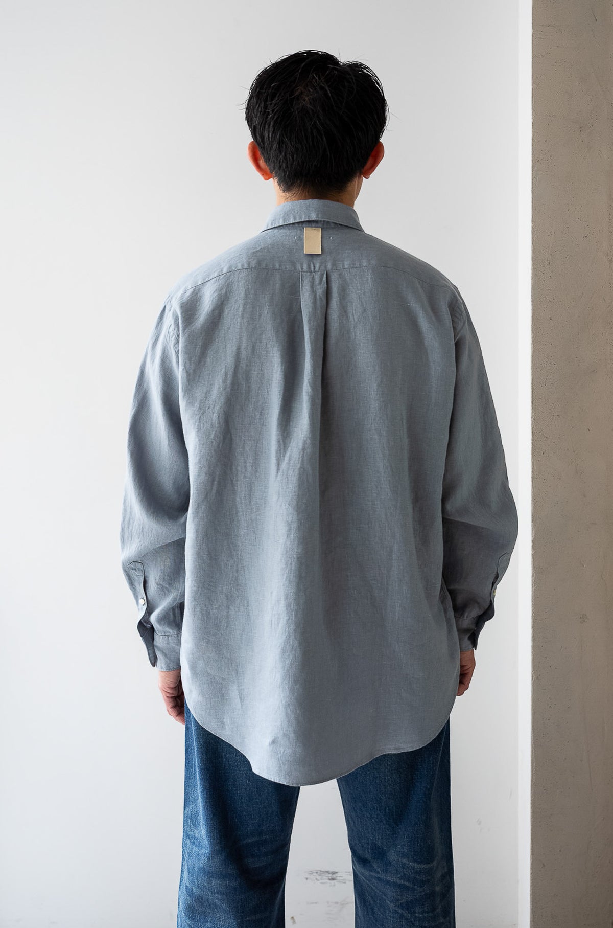 Essential Linen Shirt 〈BLEU GRIS〉