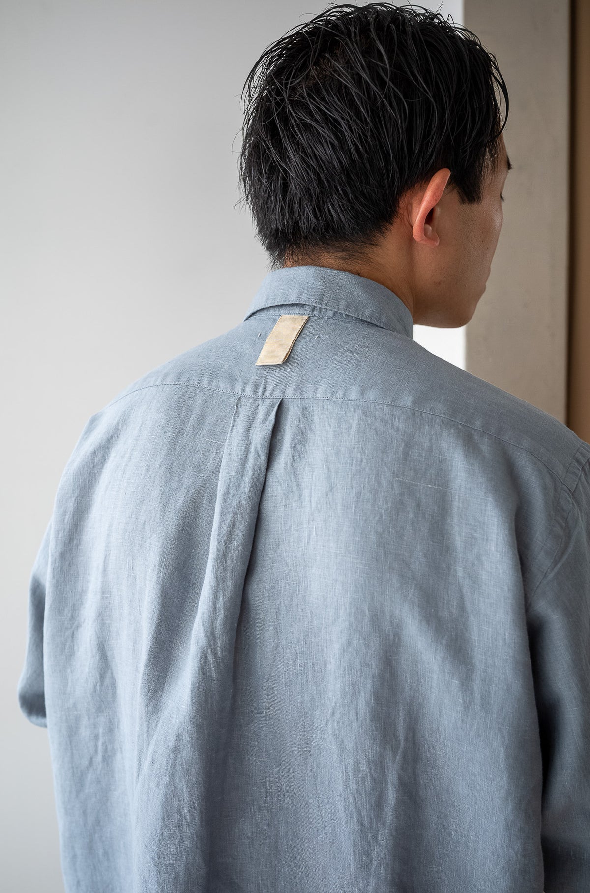Essential Linen Shirt 〈BLEU GRIS〉