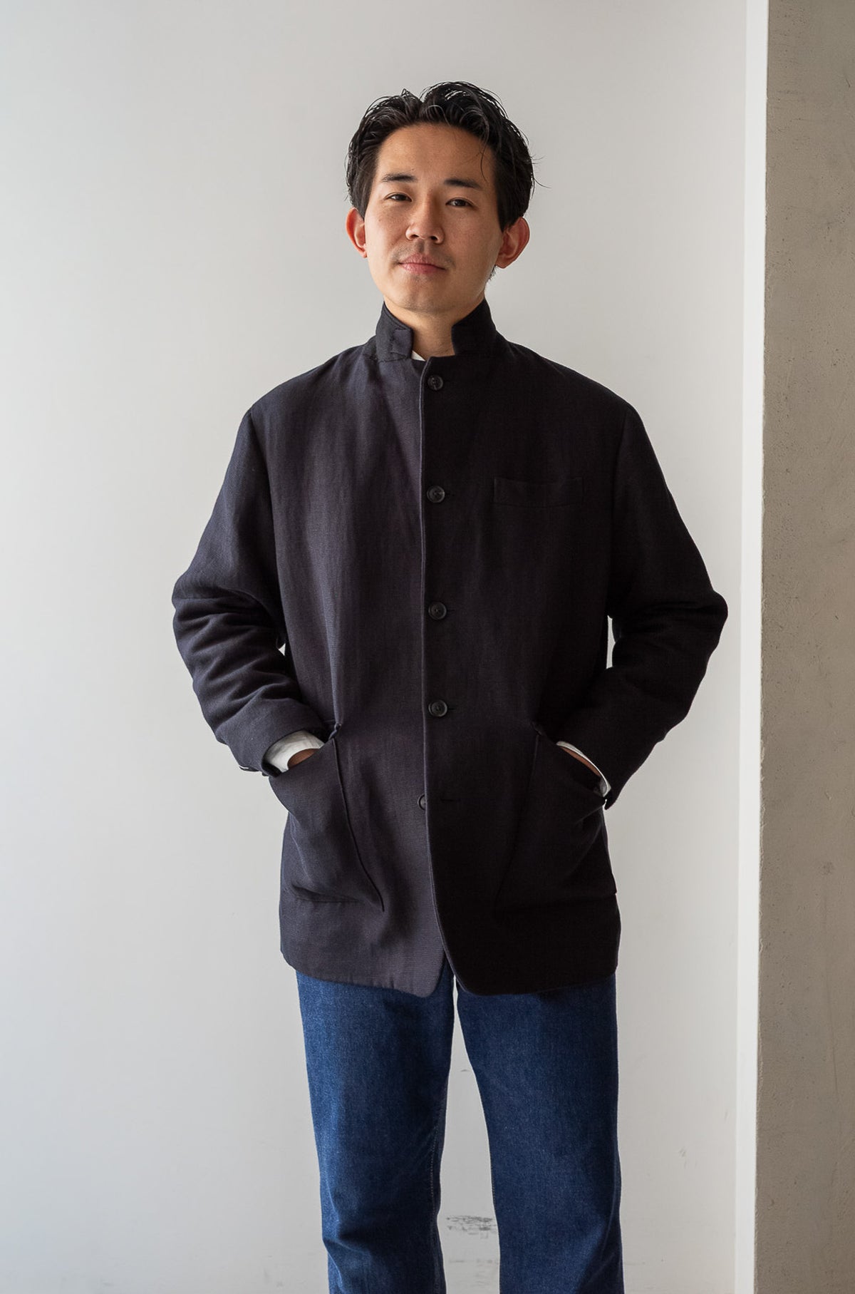C/Li Double Cloth Directors Jacket 〈NOIR〉