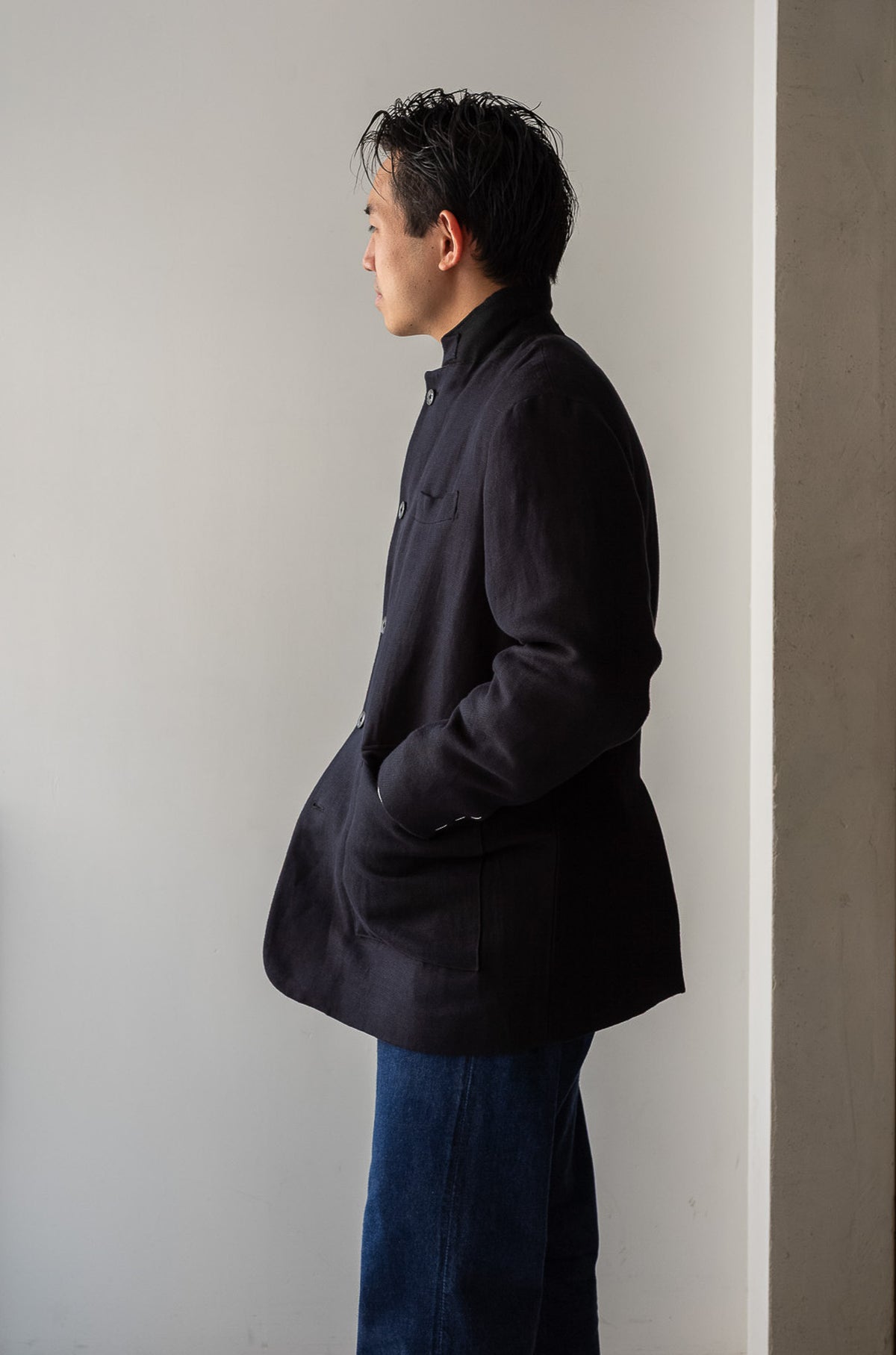 C/Li Double Cloth Directors Jacket 〈NOIR〉