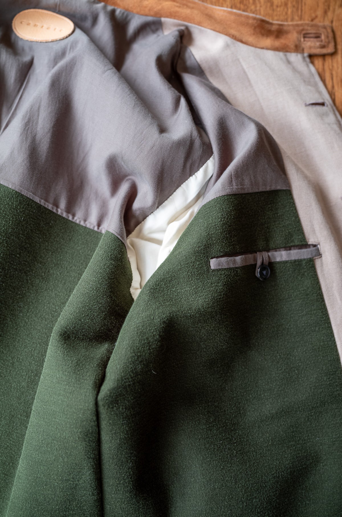Silk Linen Forestiere Jacket 〈MARON〉