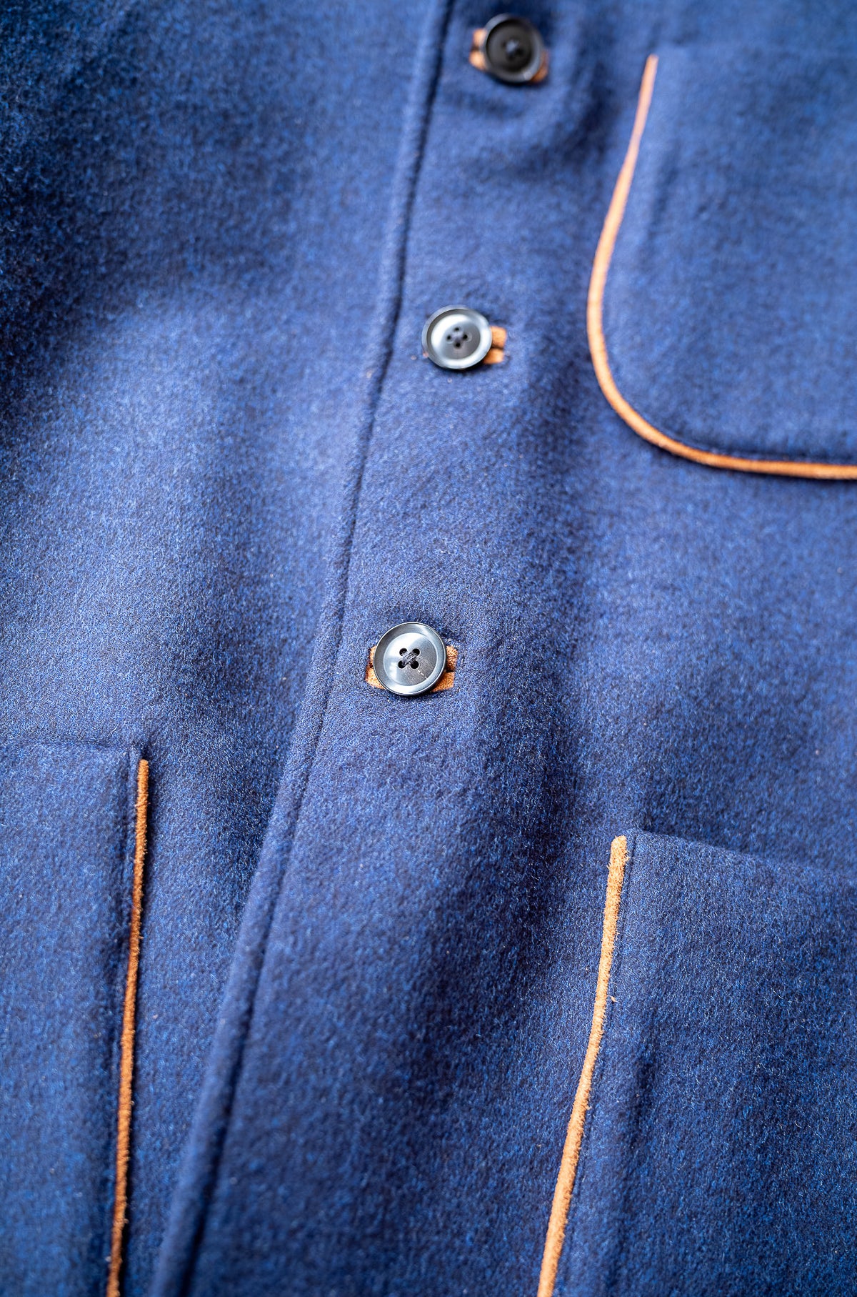 Wool Flannel Forestiere Jacket 〈NAVY〉