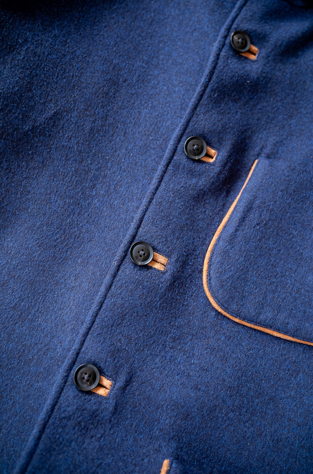 Wool Flannel Forestiere Jacket 〈NAVY〉