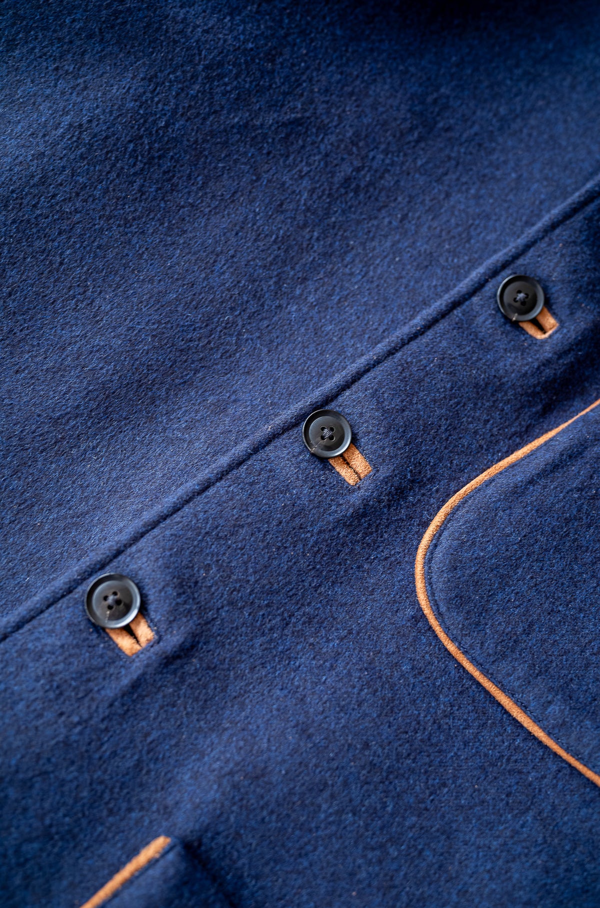 Wool Flannel Forestiere Jacket 〈NAVY〉
