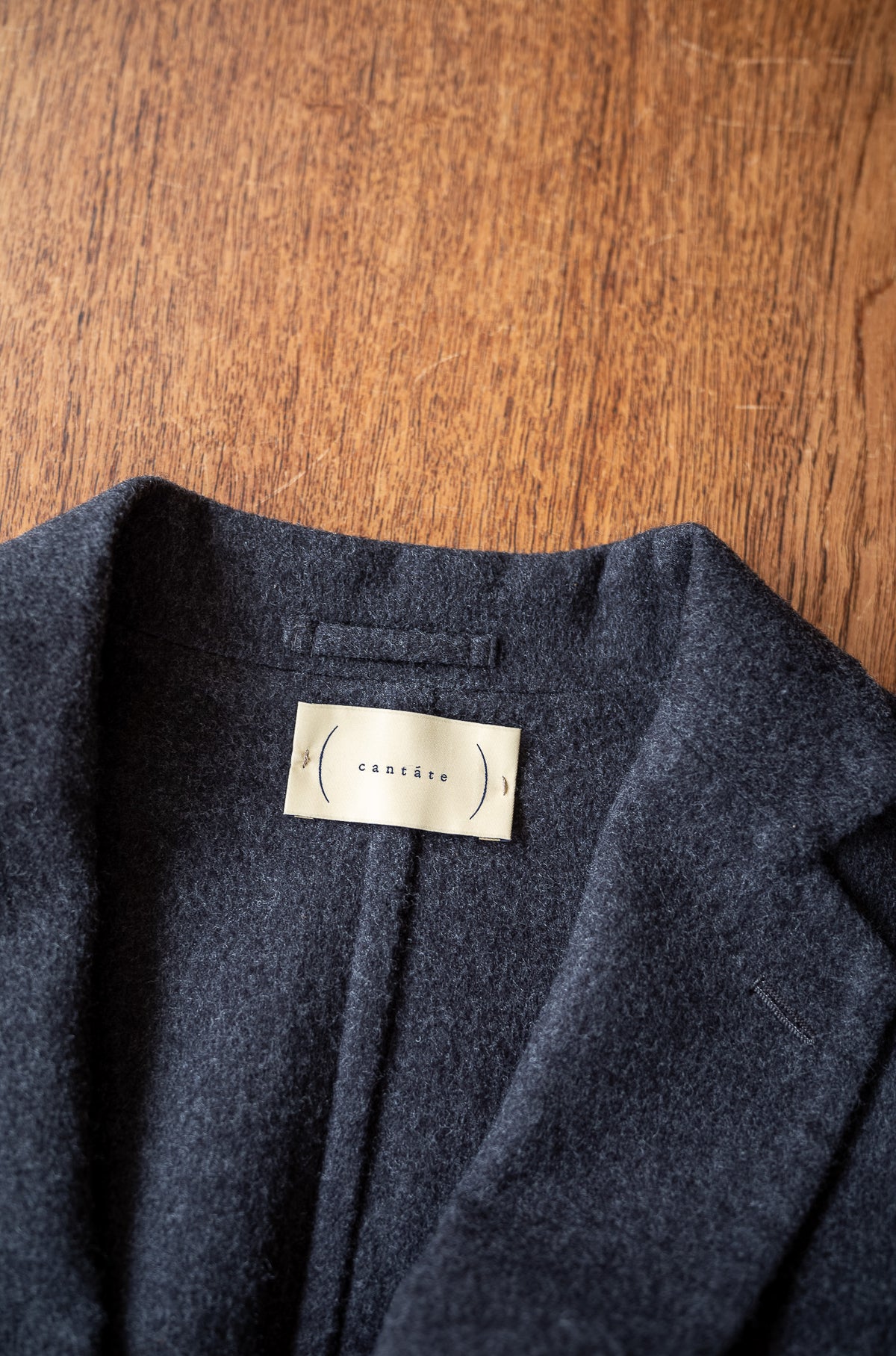 Hand Rever Wool Flannel Jacket 〔GRAY〕