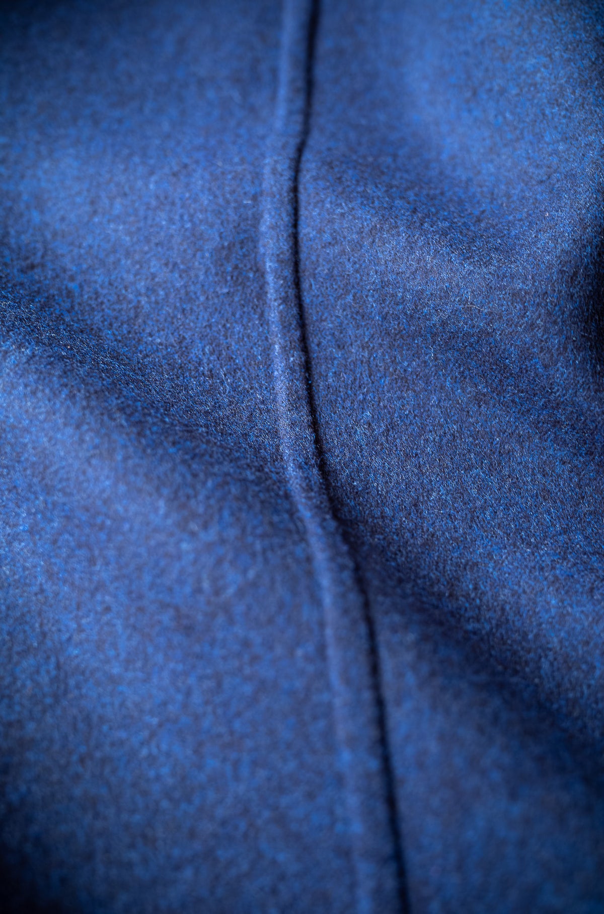 Hand Rever Wool Flannel Jacket 〈NAVY〉