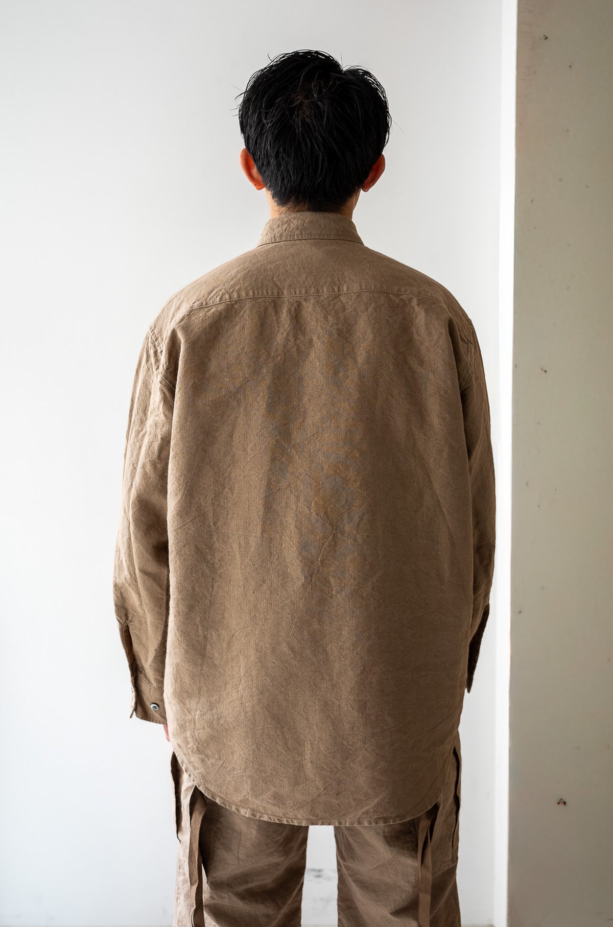 Linen Washi Shirt Blouson 〈TAN〉