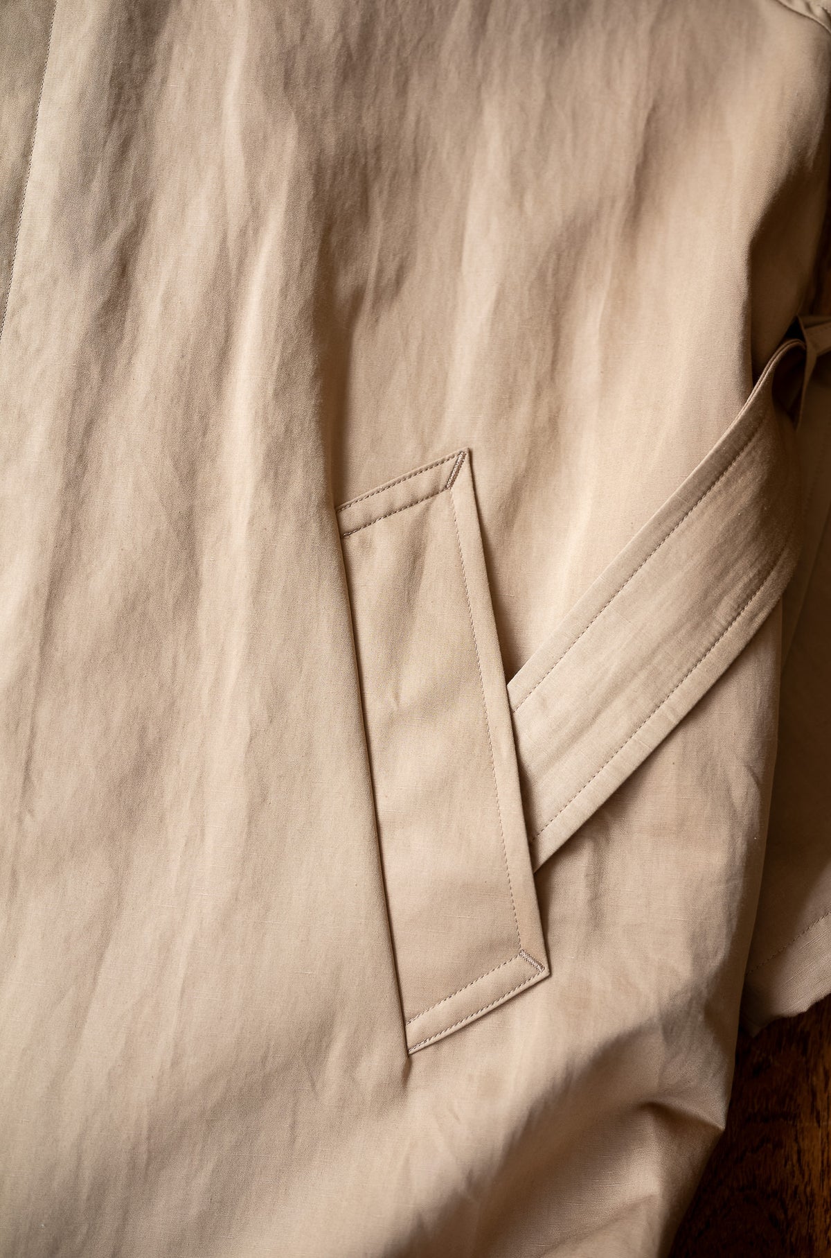 One-Piece Sleeve Balmacaan Coat〔MARON〕