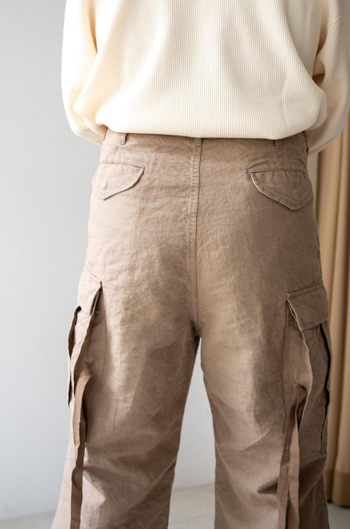 Linen Washi M51 Cargo Pants 〈TAN〉