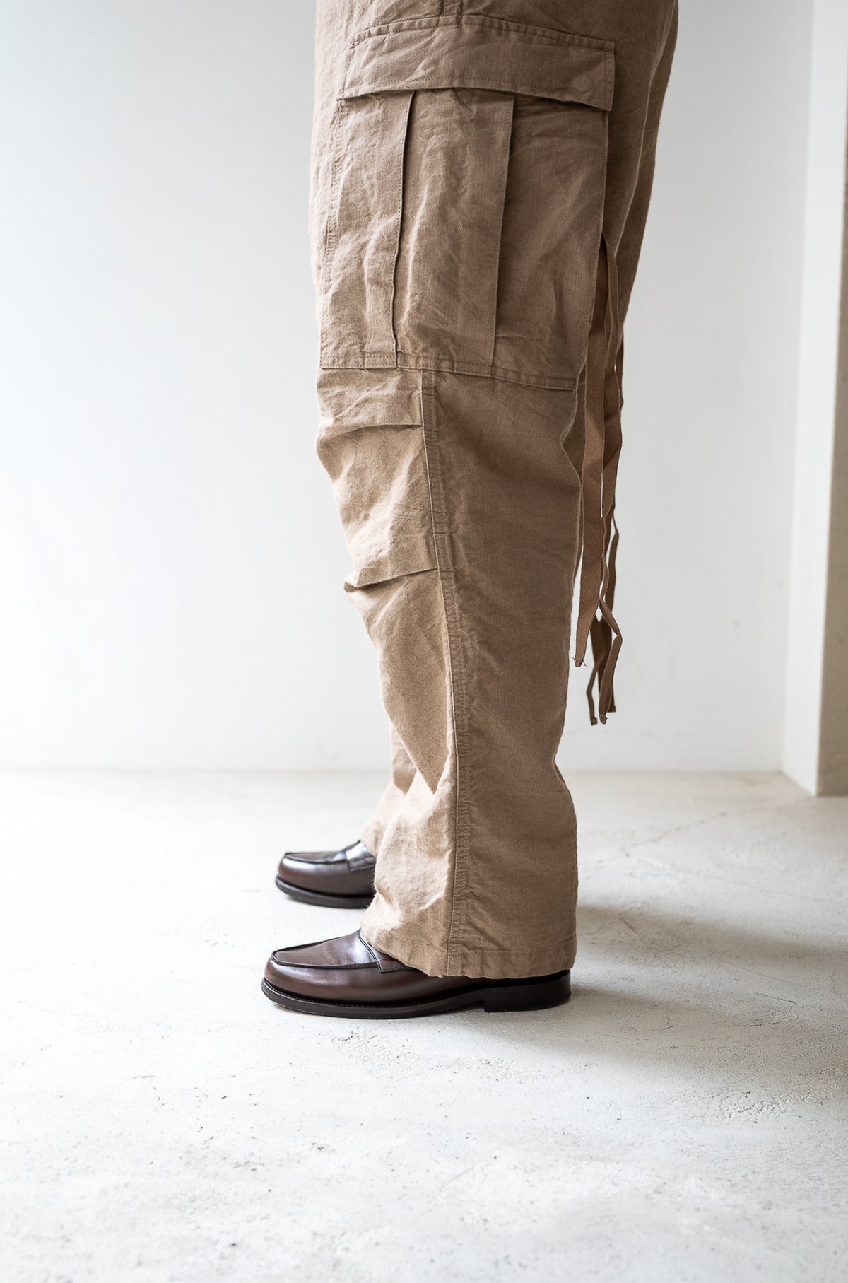 Linen Washi M51 Cargo Pants 〈TAN〉