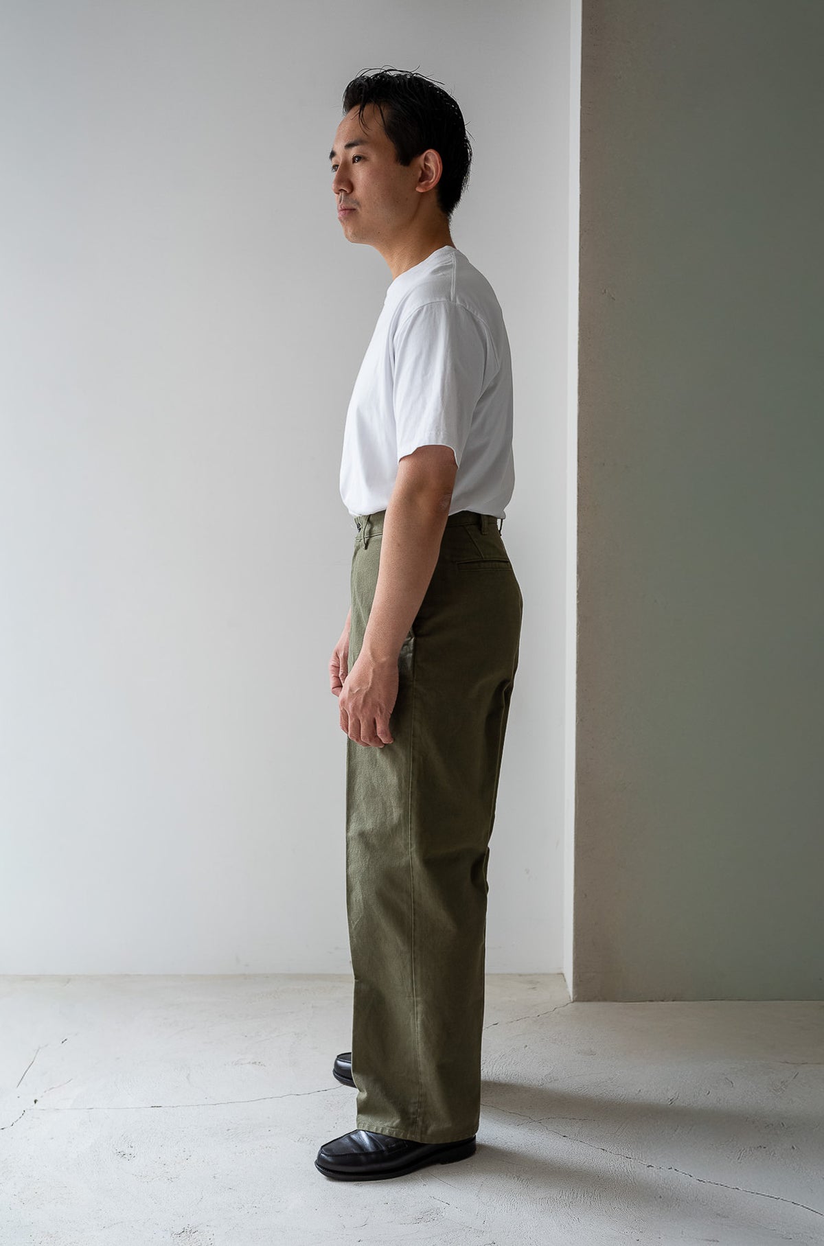 Whipcord Chinos 〈OLIVE DRAB〉