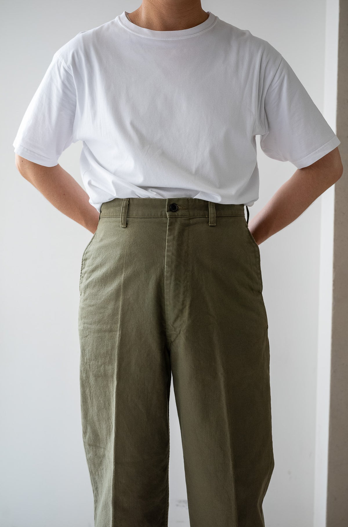Whipcord Chinos 〈OLIVE DRAB〉