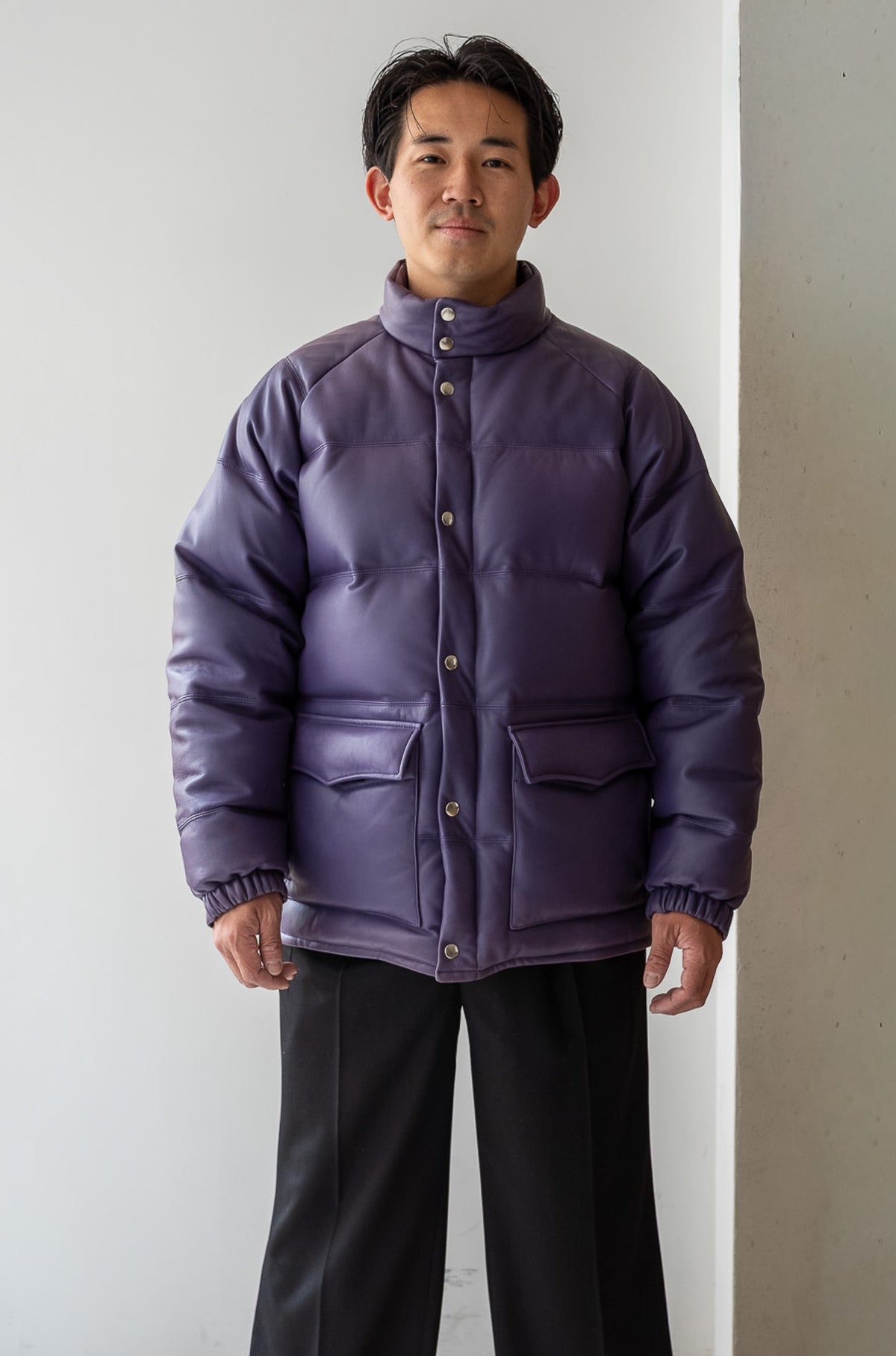 Sheep Skin Classic Down Jacket 〈LILAC〉