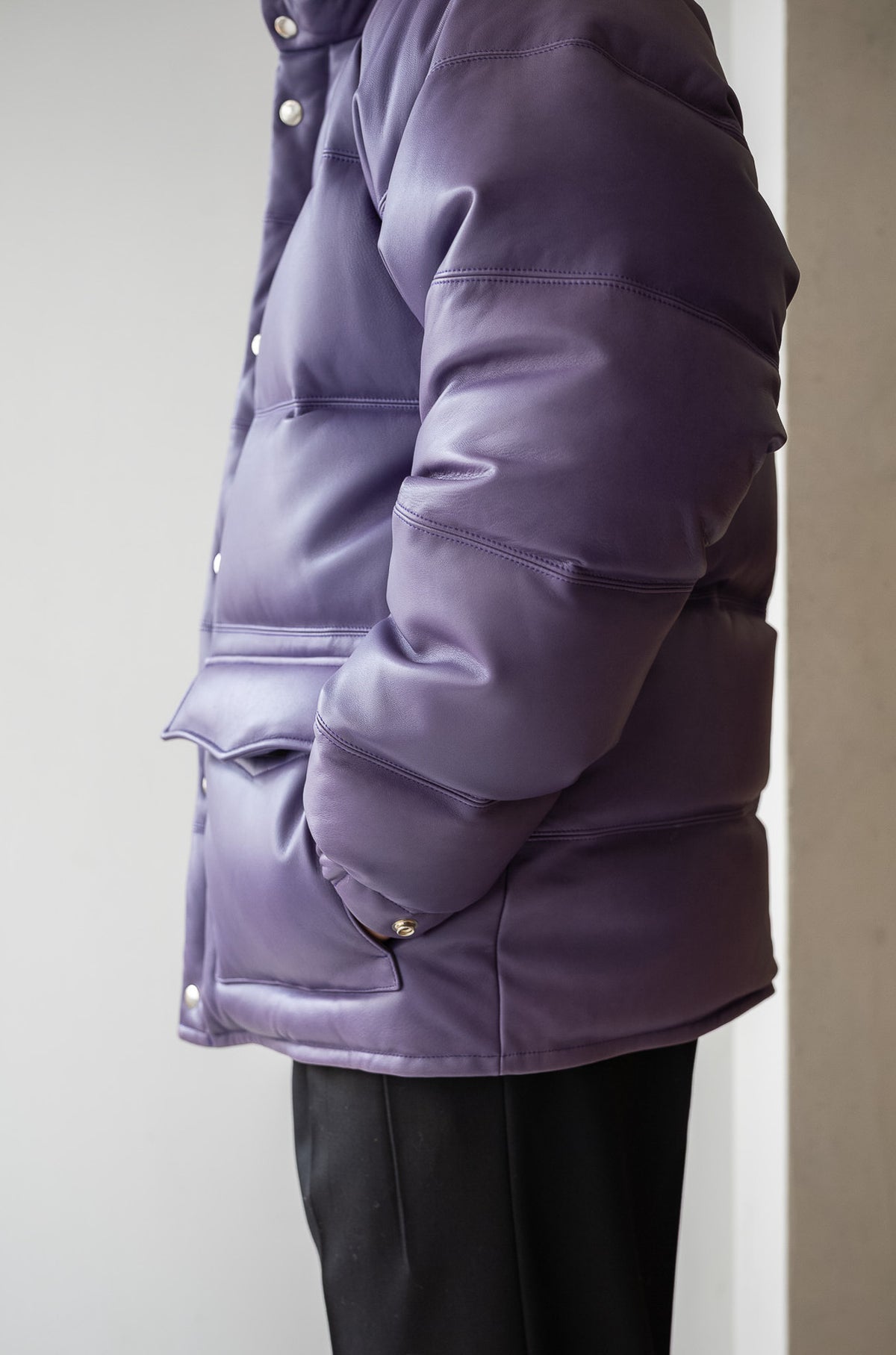 Sheep Skin Classic Down Jacket 〈LILAC〉