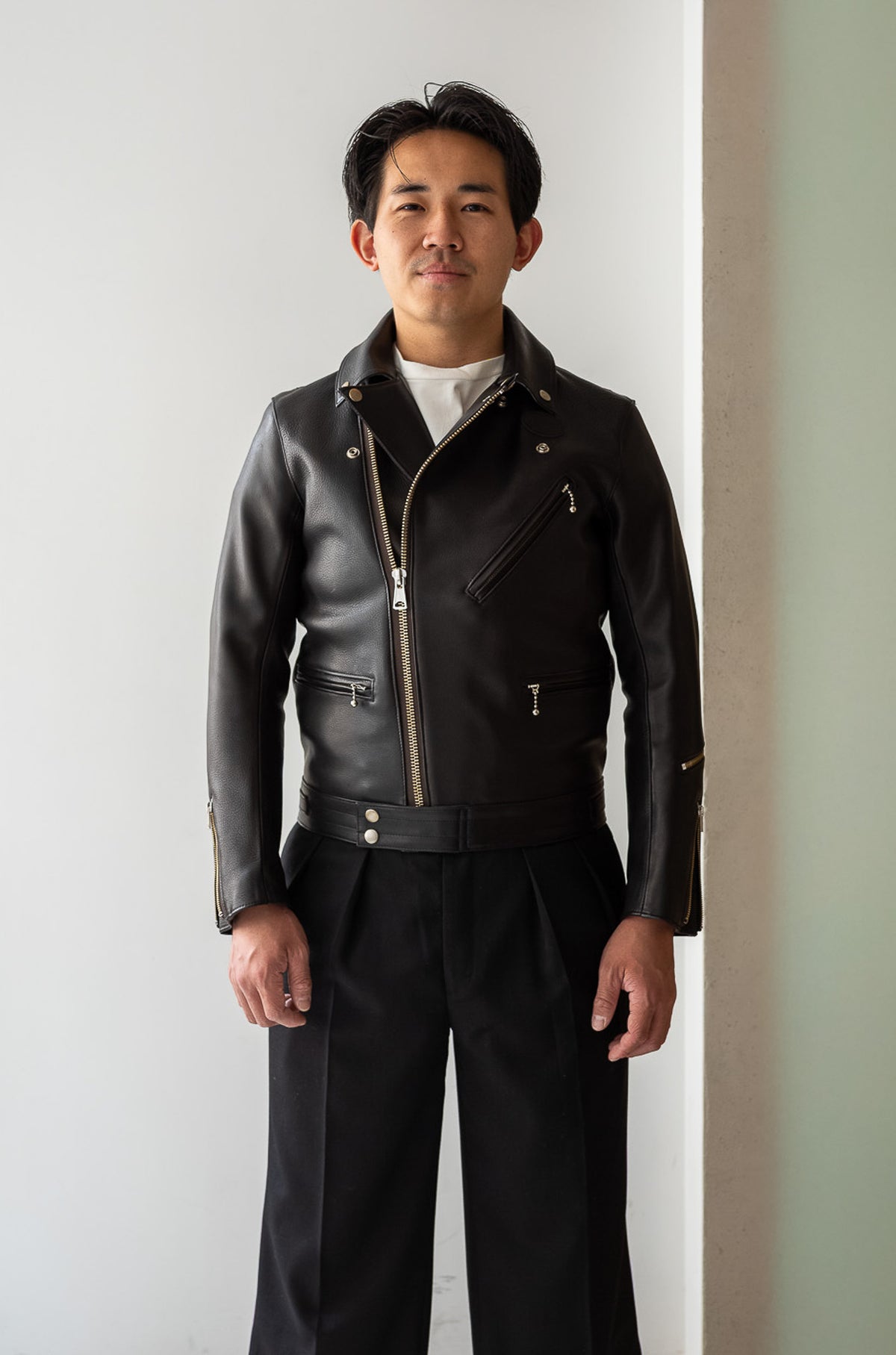 British Leather Jacket〔NOIR〕