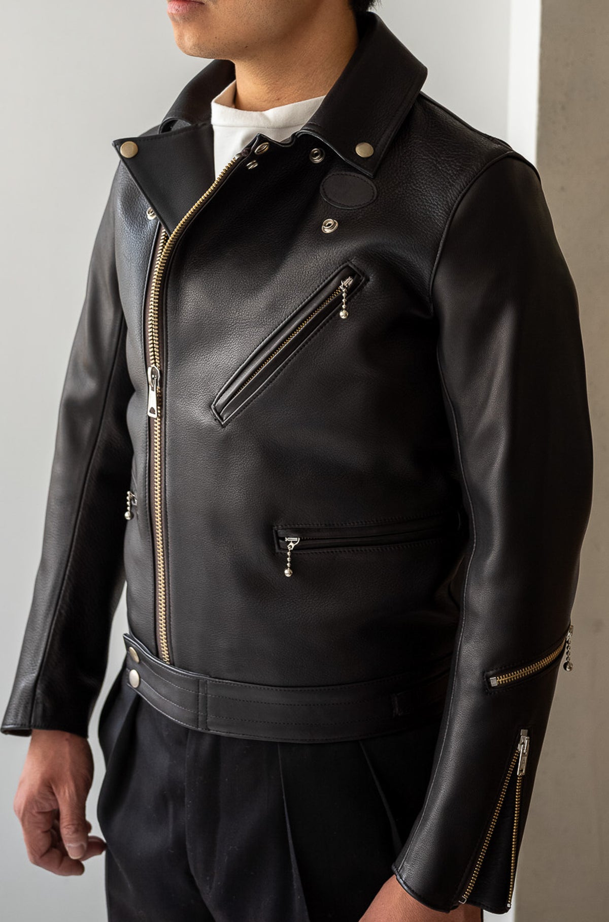 British Leather Jacket〔NOIR〕