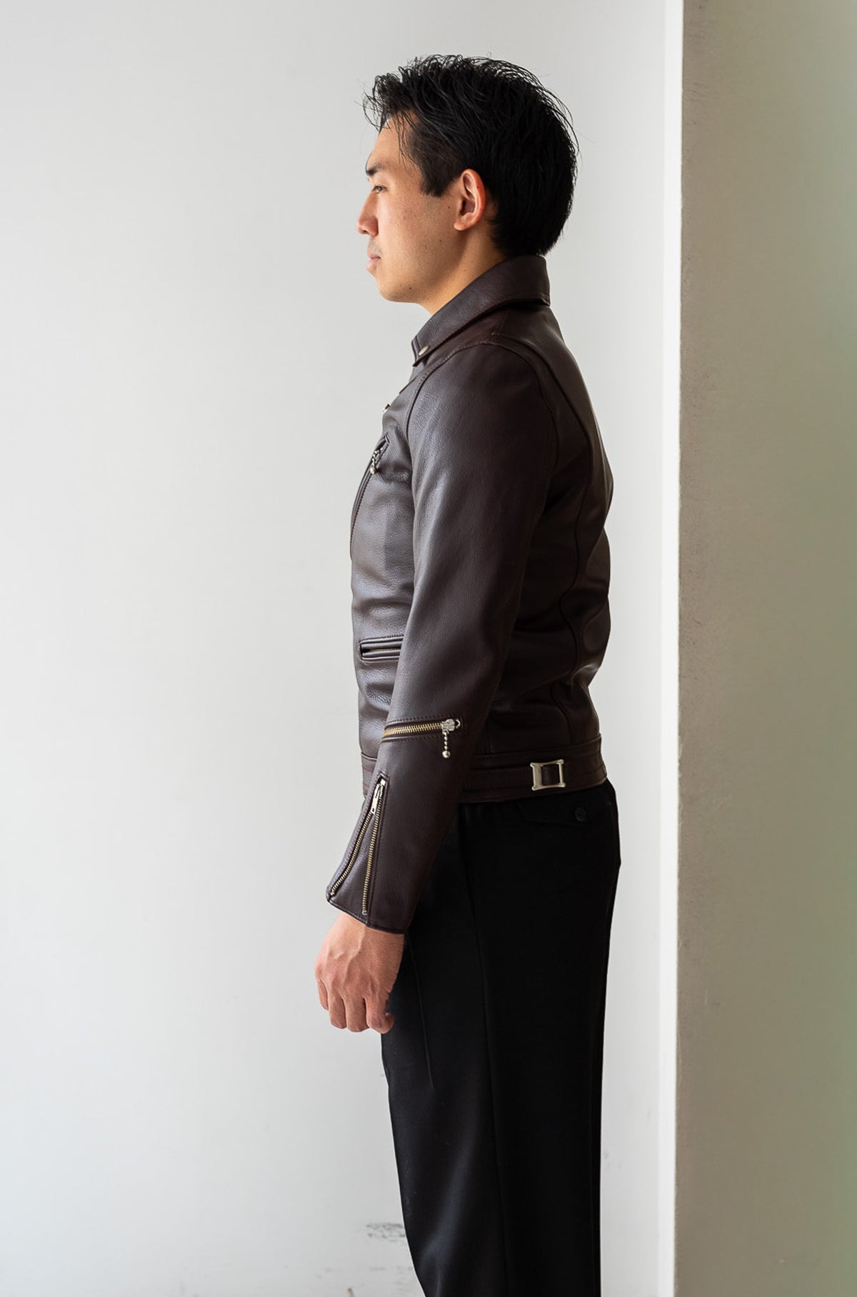 British Leather Jacket 〈BORDEAUX〉