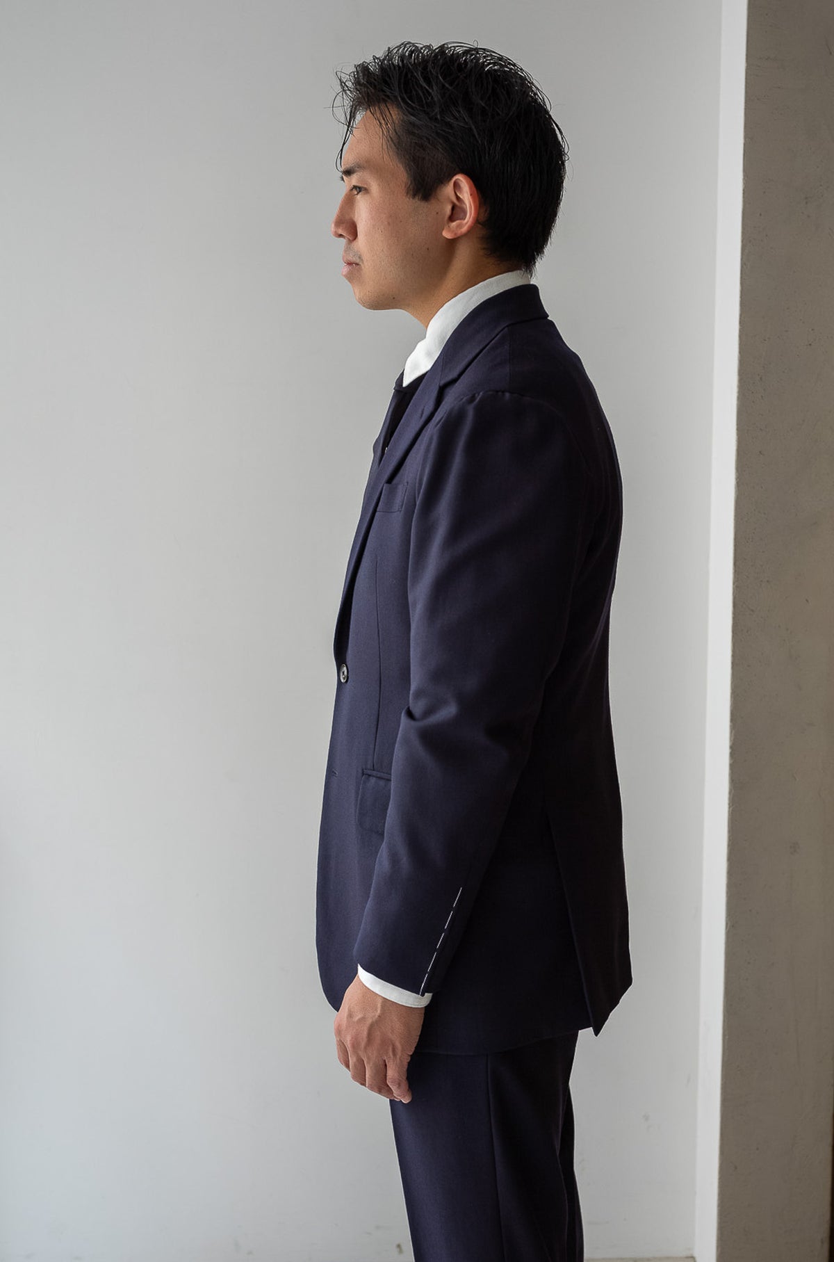 Fine Gabardine Suit 〈NAVY〉