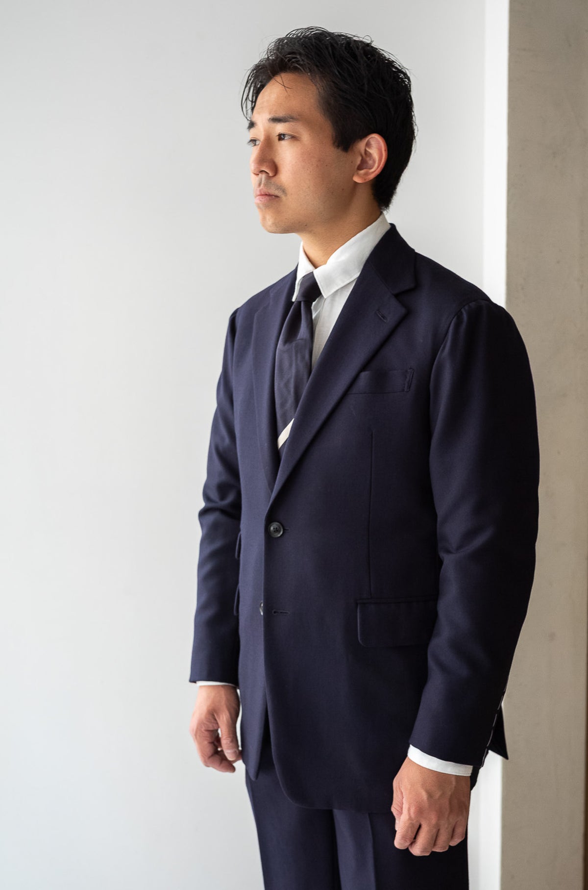 Fine Gabardine Suit 〈NAVY〉