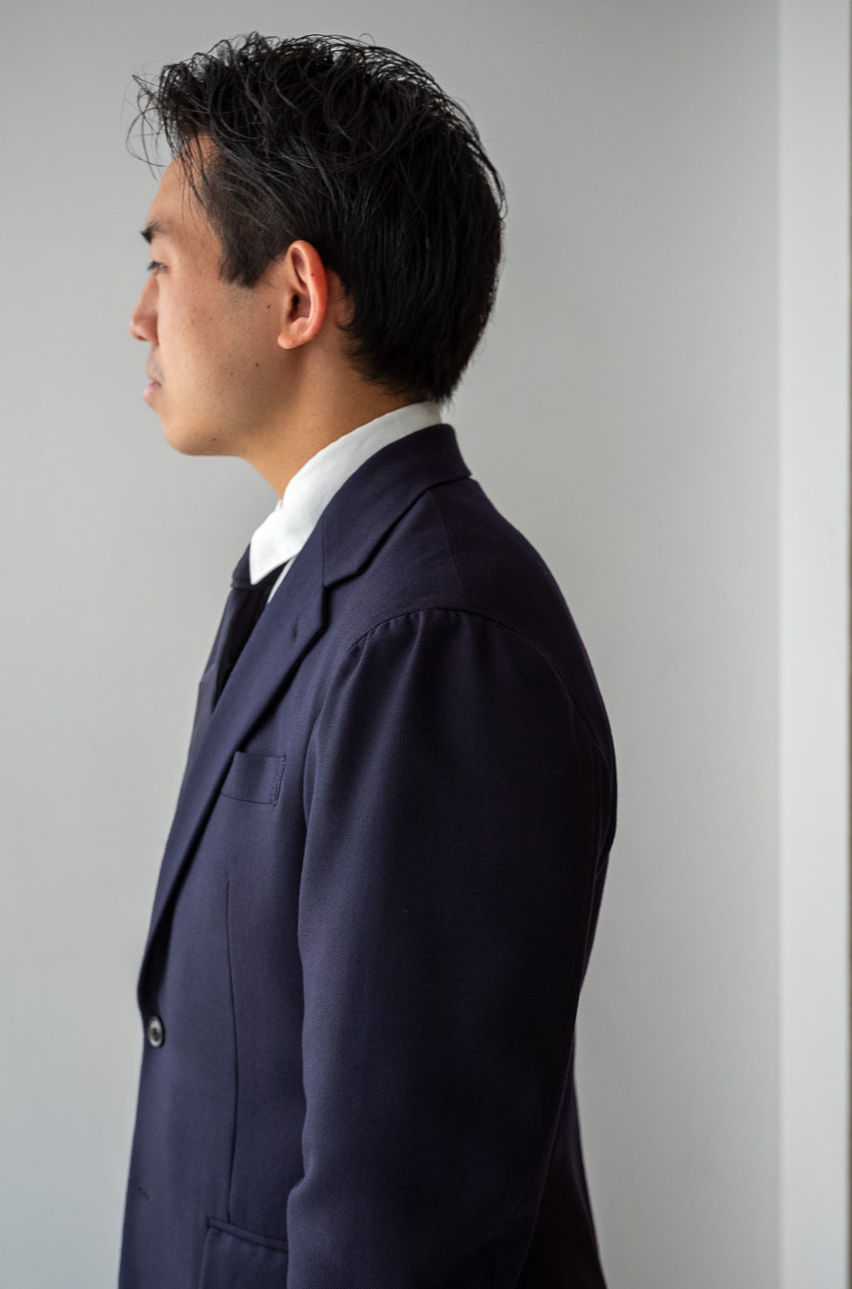 Fine Gabardine Suit 〈NAVY〉