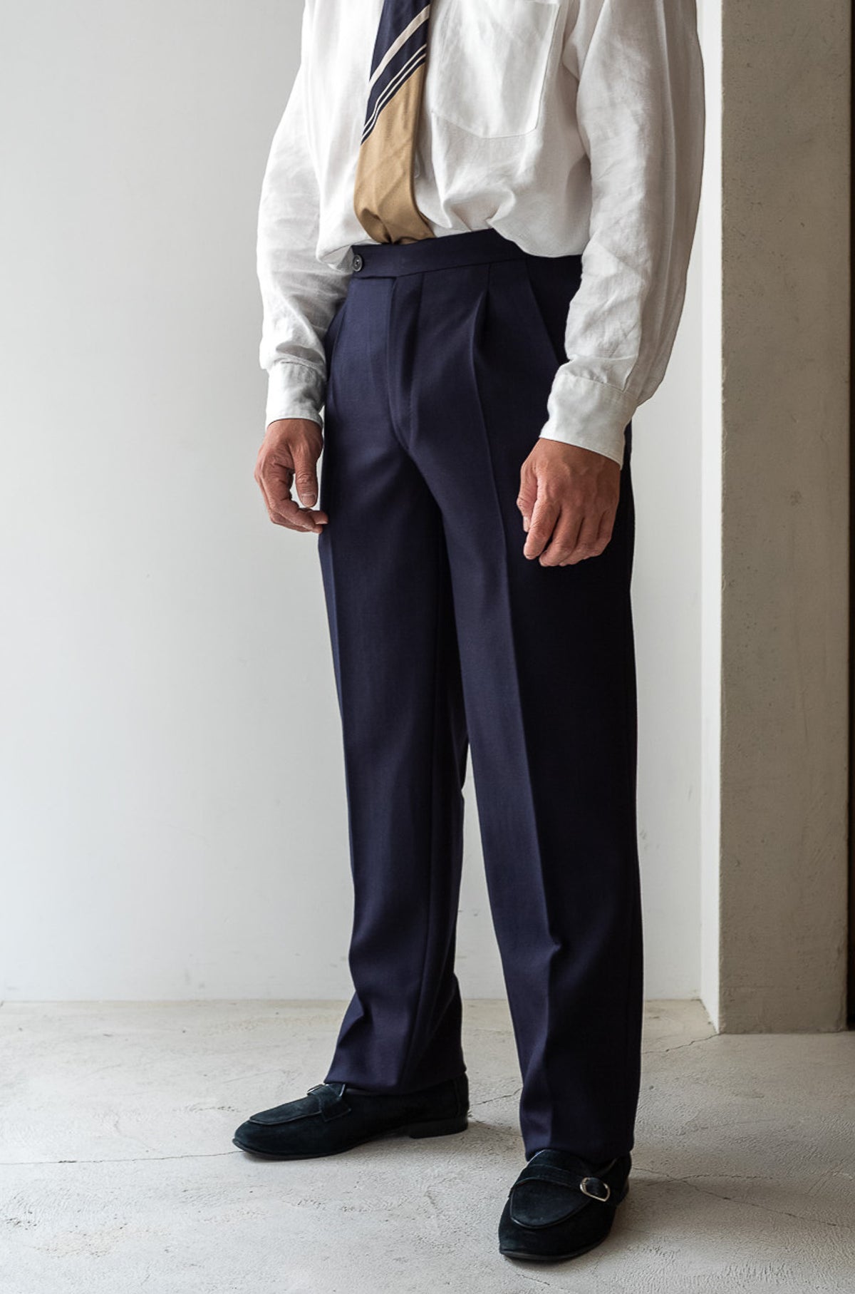 Fine Gabardine Suit 〈NAVY〉