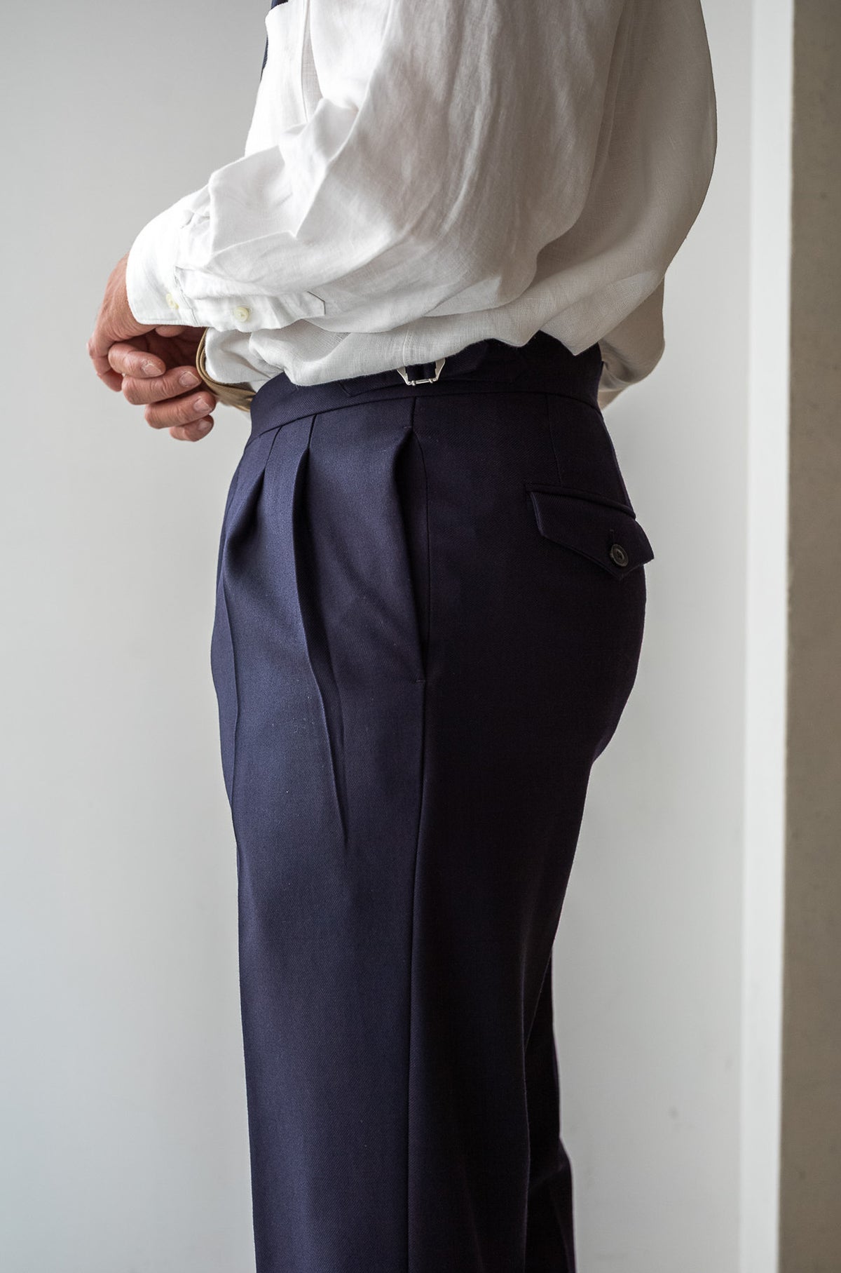 Fine Gabardine Suit 〈NAVY〉