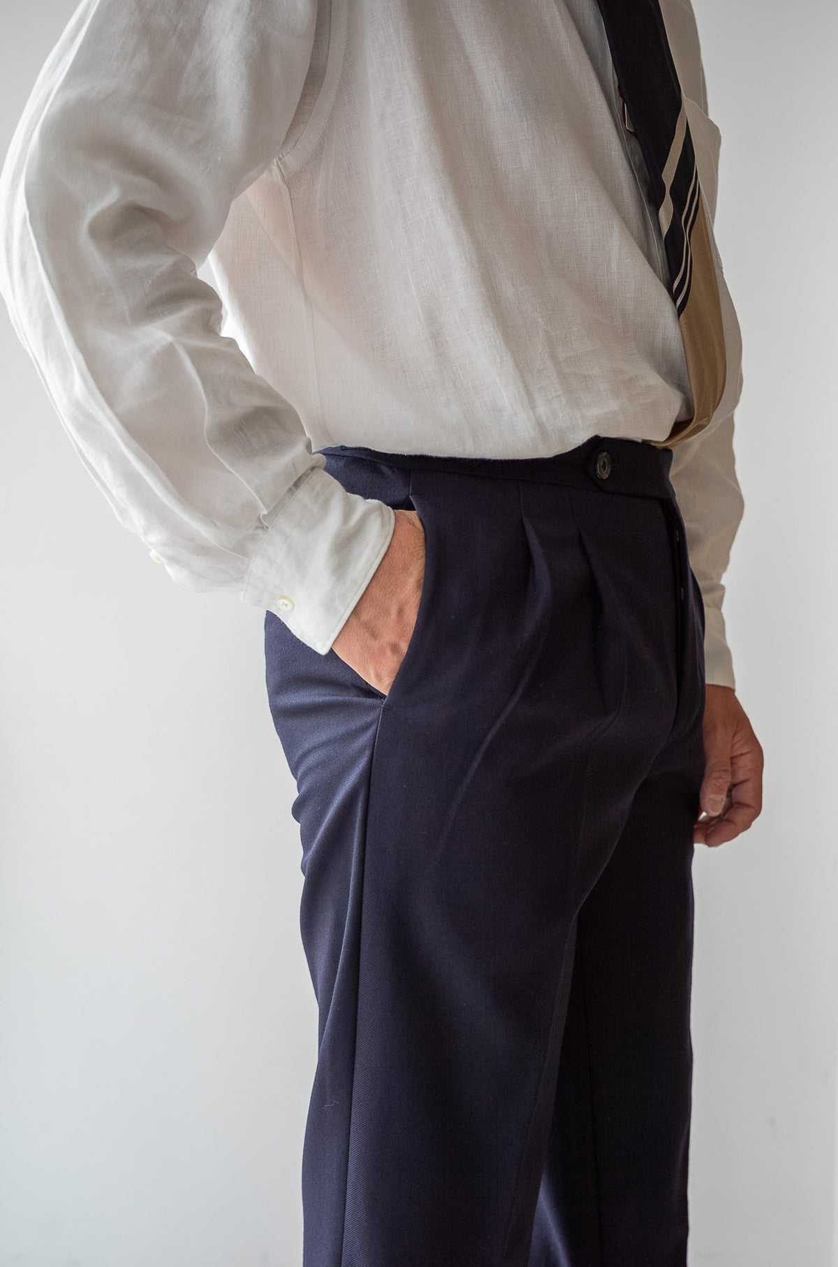 Fine Gabardine Suit 〈NAVY〉