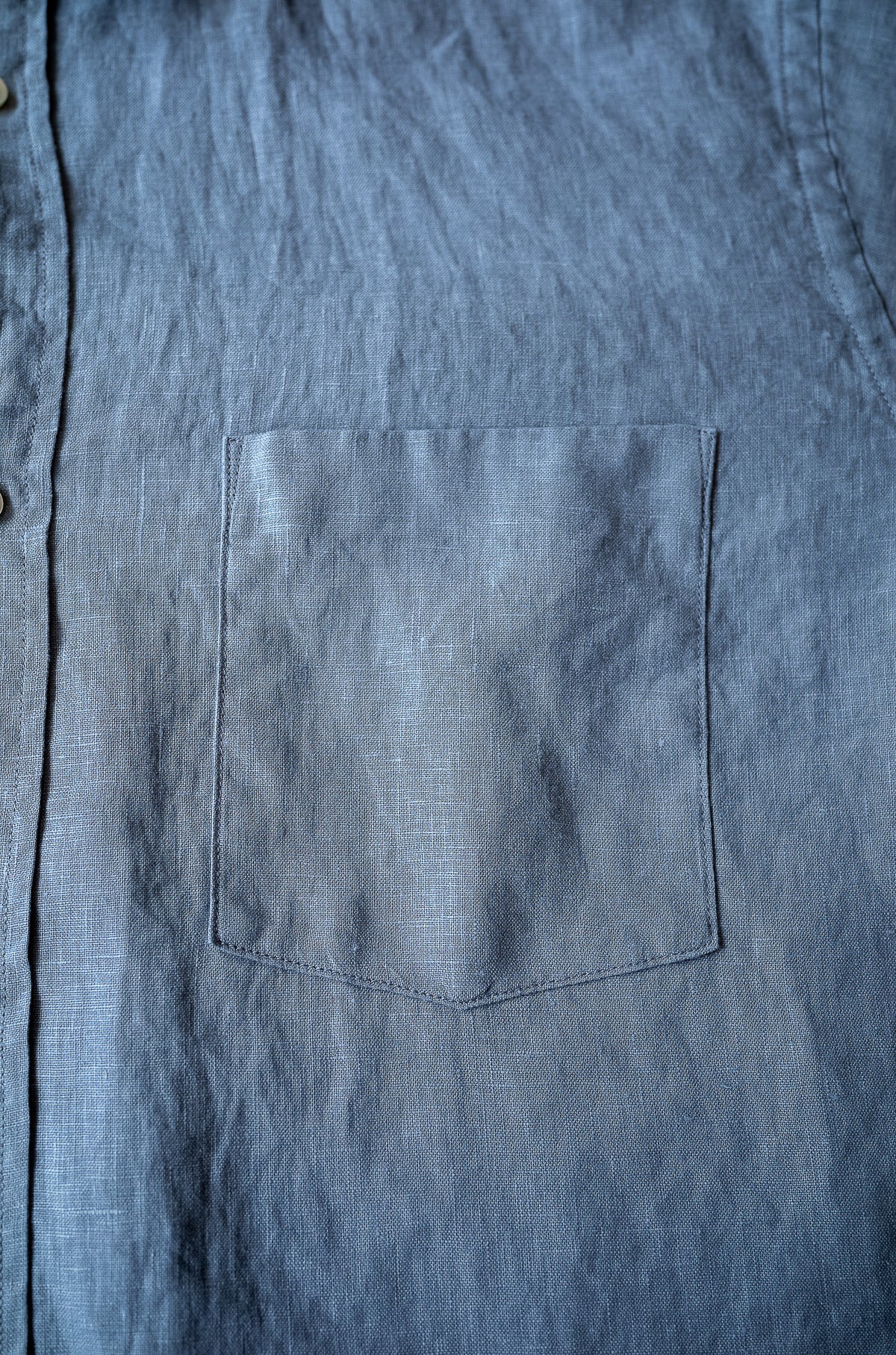 Essential Linen Shirt 〈BLEU GRIS〉
