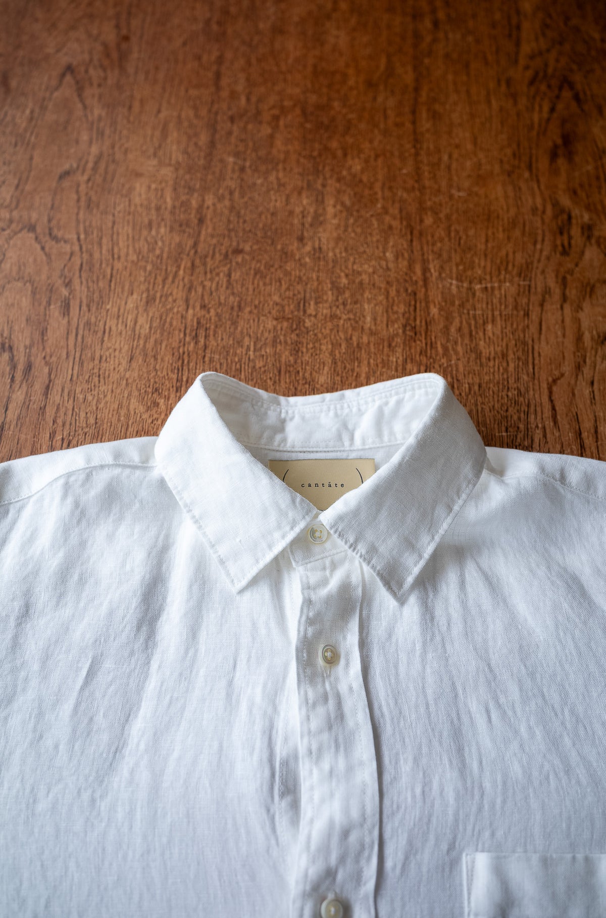 Essential Linen Shirt 〈WHITE〉