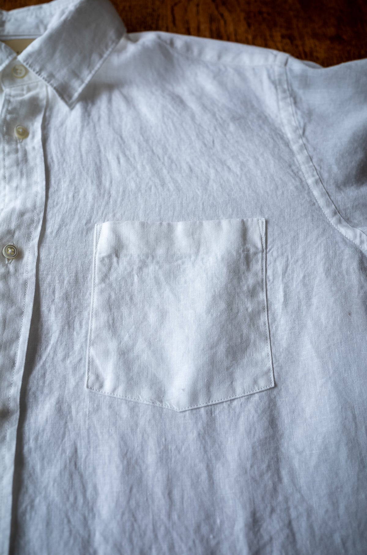Essential Linen Shirt 〈WHITE〉