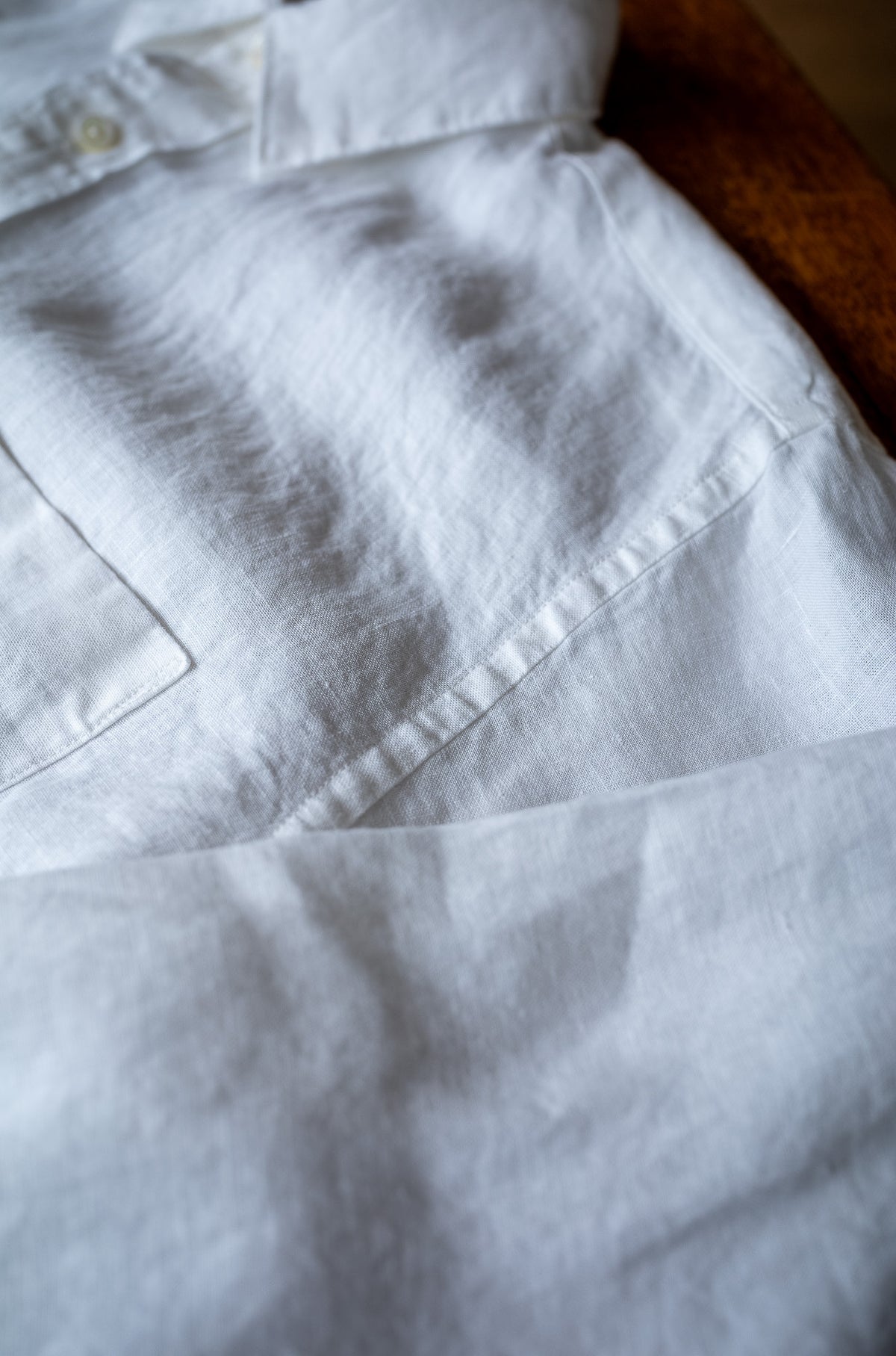 Essential Linen Shirt 〈WHITE〉