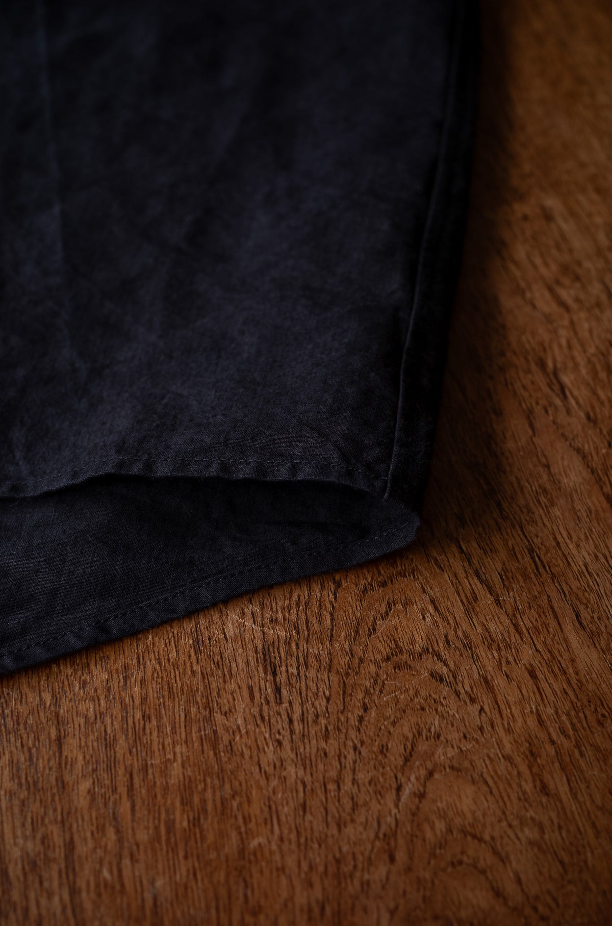 Linen Washi Shirt Blouson 〈BLACK〉