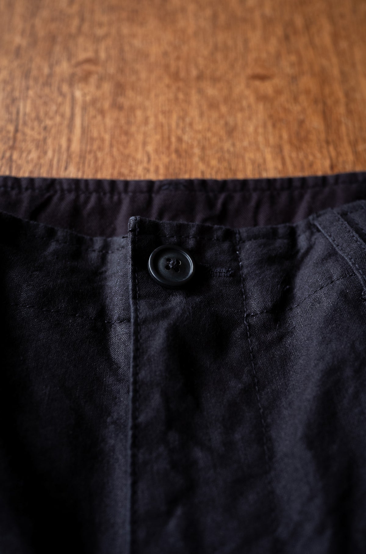 Linen Washi M51 Cargo Pants 〈BLACK〉