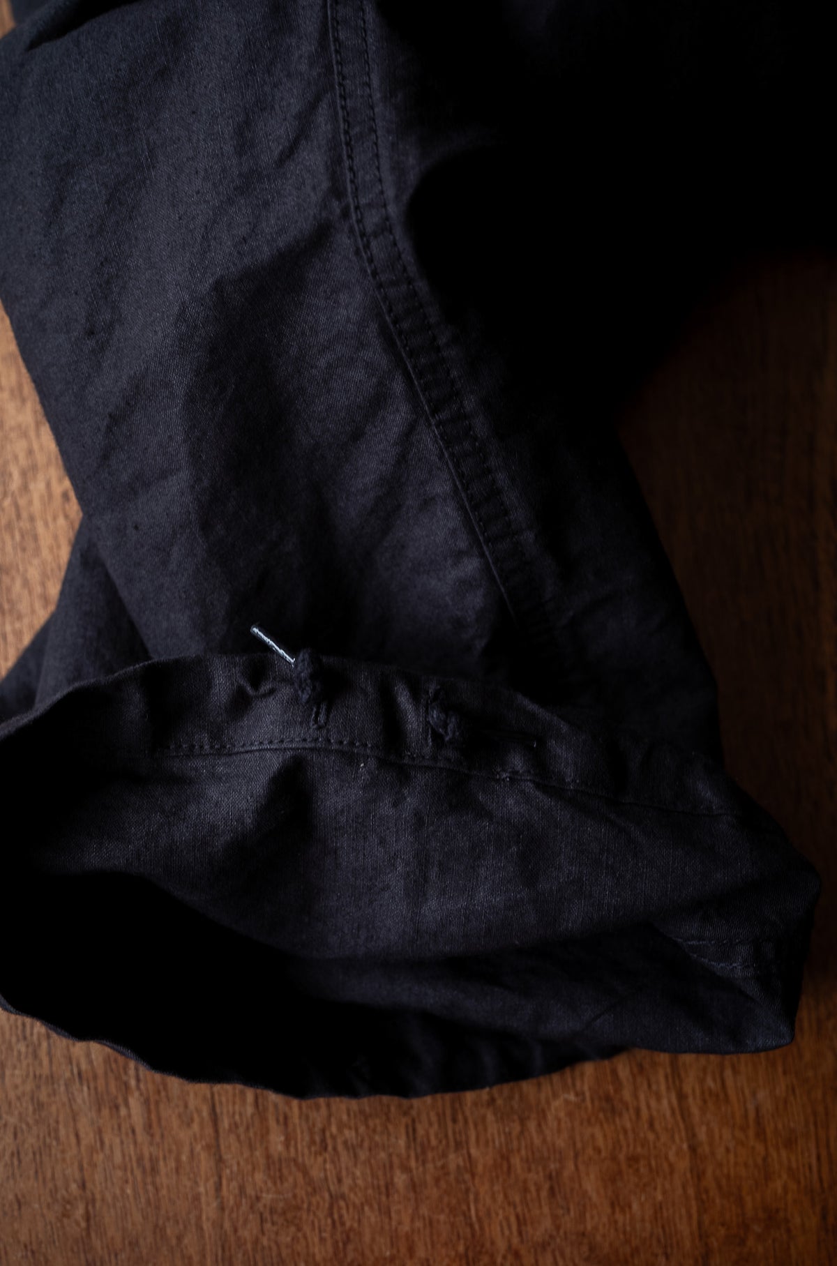 Linen Washi M51 Cargo Pants 〈BLACK〉