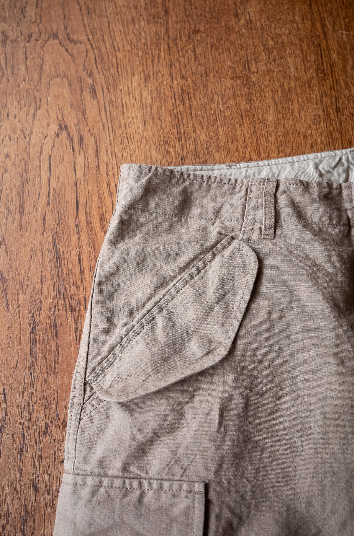 Linen Washi M51 Cargo Pants 〈TAN〉